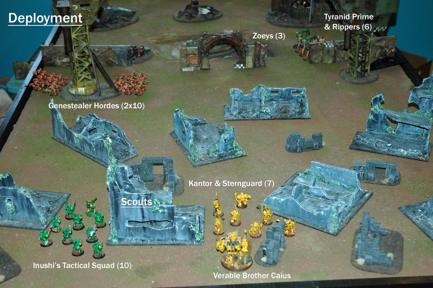 Battle Report, Mantis Warriors, Space Marines, Tyranids, Warhammer 40,000