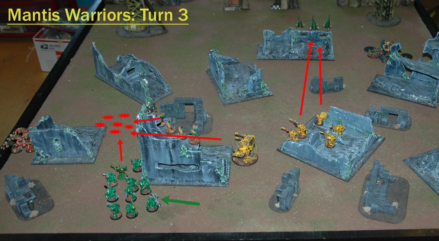 Battle Report, Mantis Warriors, Space Marines, Tyranids, Warhammer 40,000