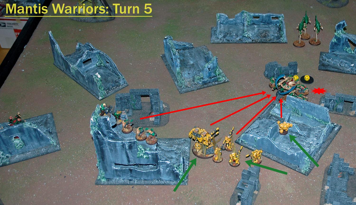 Battle Report, Mantis Warriors, Space Marines, Tyranids, Warhammer 40,000