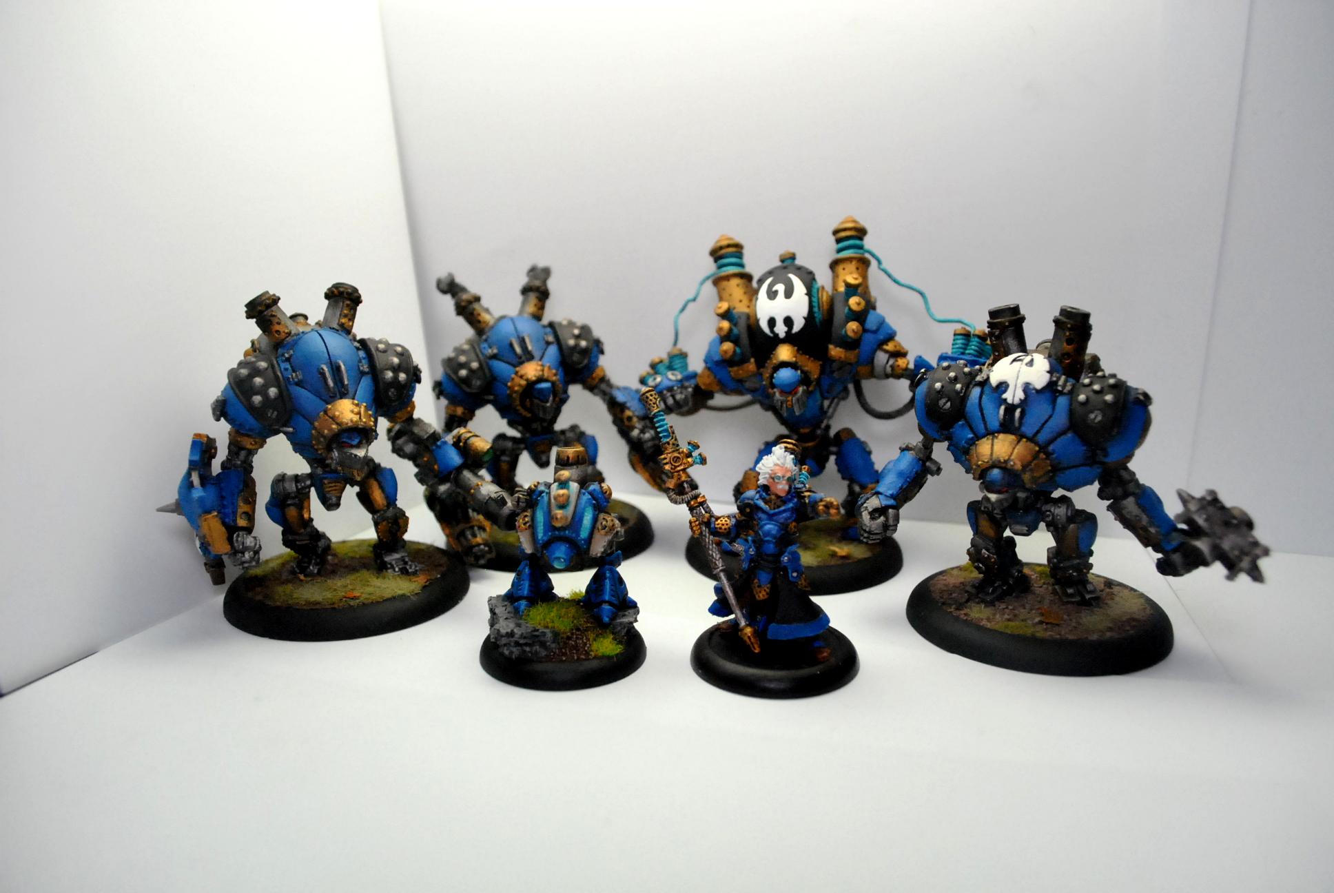 Commander Adept Sebastian Nemo, Cyclone, Cygnar, Ironclad, Thunderhead, Triumph, Warjack, Warmachine