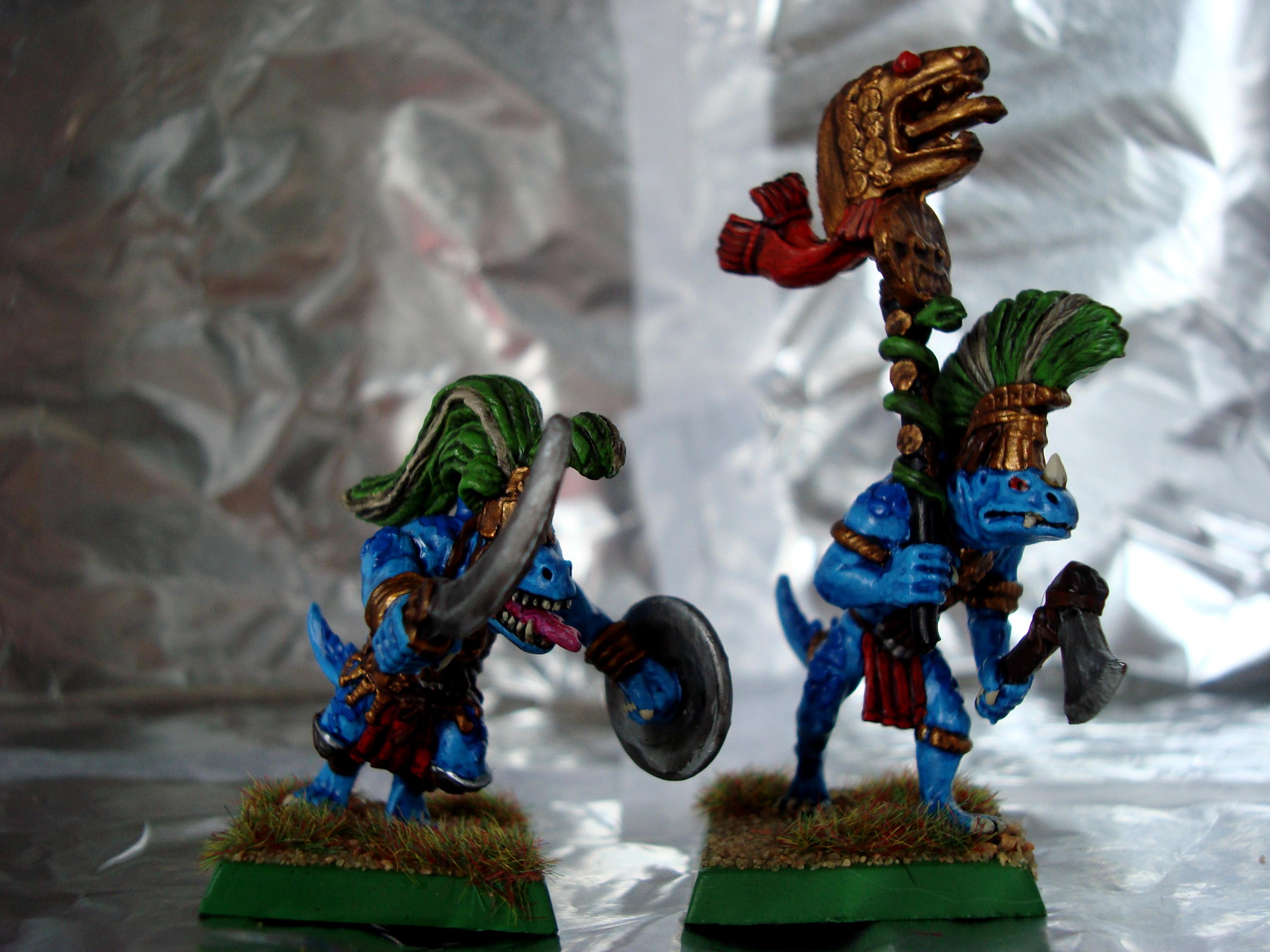Old Saurus Warriors Champion and Standard Bearer