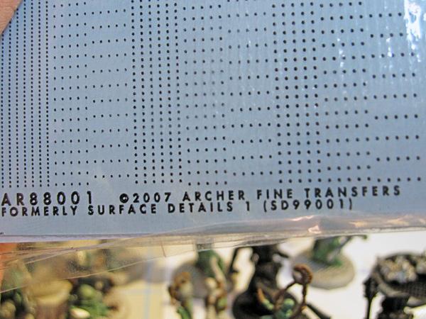 Archer Rivet Transfers