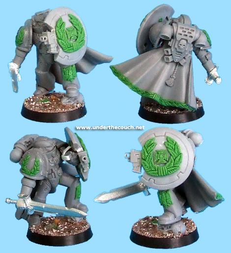 Champion, Conversion, Greenstuff, Plasticard, Sculpted, Space Marines