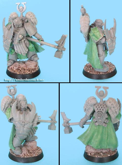 Champion, Conversion, Greenstuff, Plasticard, Sculpted, Space Marines