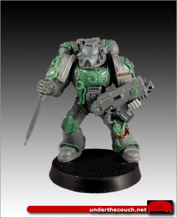 Conversion, Sculpted, Space Marines, Sternguard, Tyranid Hunter, Ultramarines, Veteran
