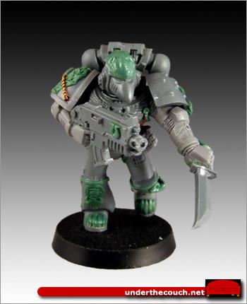 Conversion, Sculpted, Space Marines, Sternguard, Tyranid Hunter, Ultramarines, Veteran