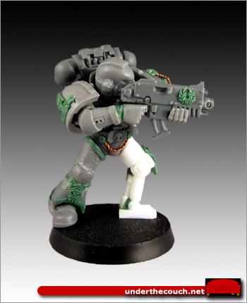 Conversion, Sculpted, Space Marines, Sternguard, Tyranid Hunter, Ultramarines, Veteran
