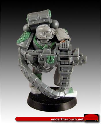Conversion, Sculpted, Space Marines, Sternguard, Tyranid Hunter, Ultramarines, Veteran
