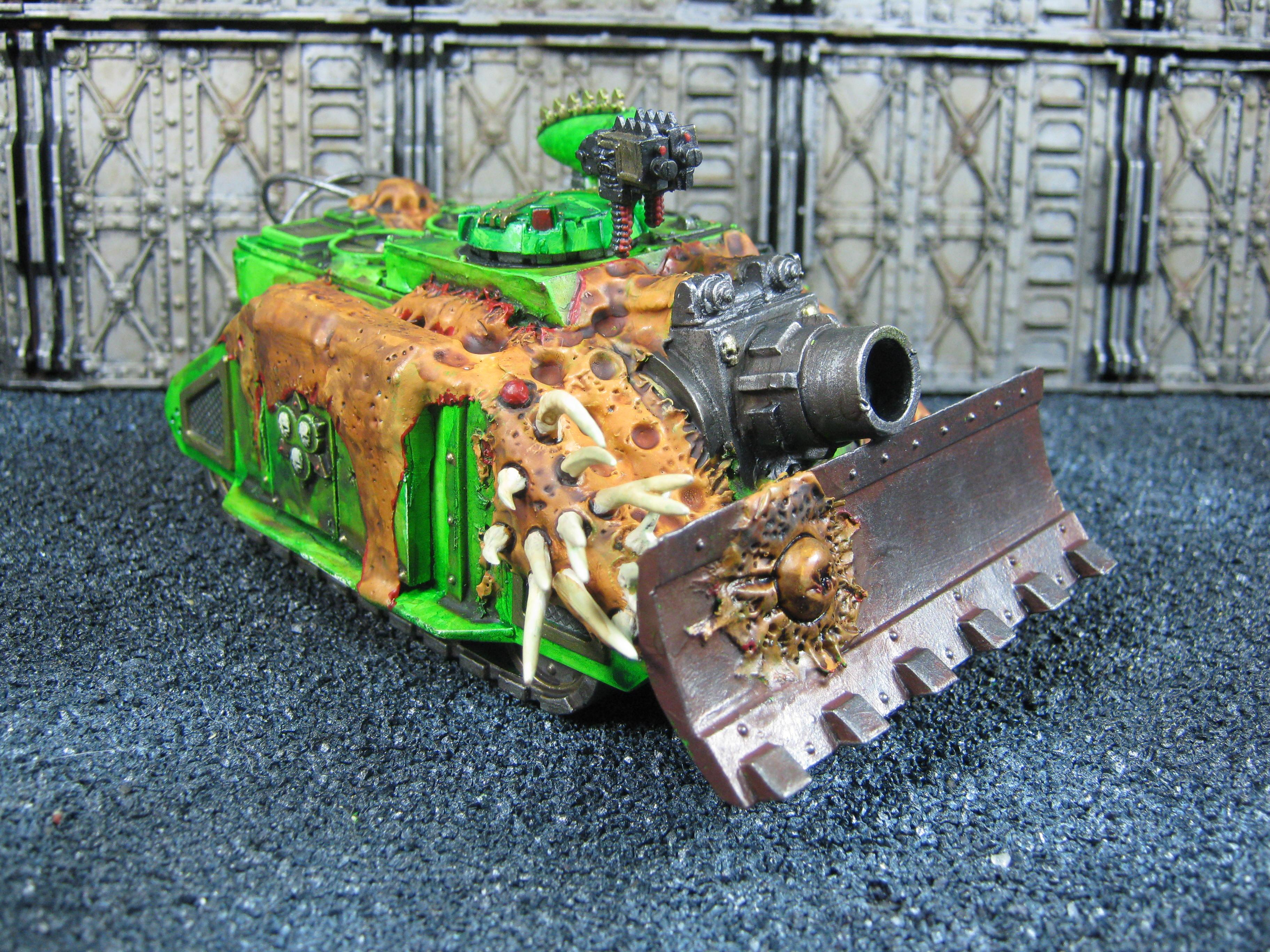 Chaos Space Marines, Conversion, Death Guard, Greenstuff, Nurgle, Plague Marines, Vindicator, Warhammer 40,000