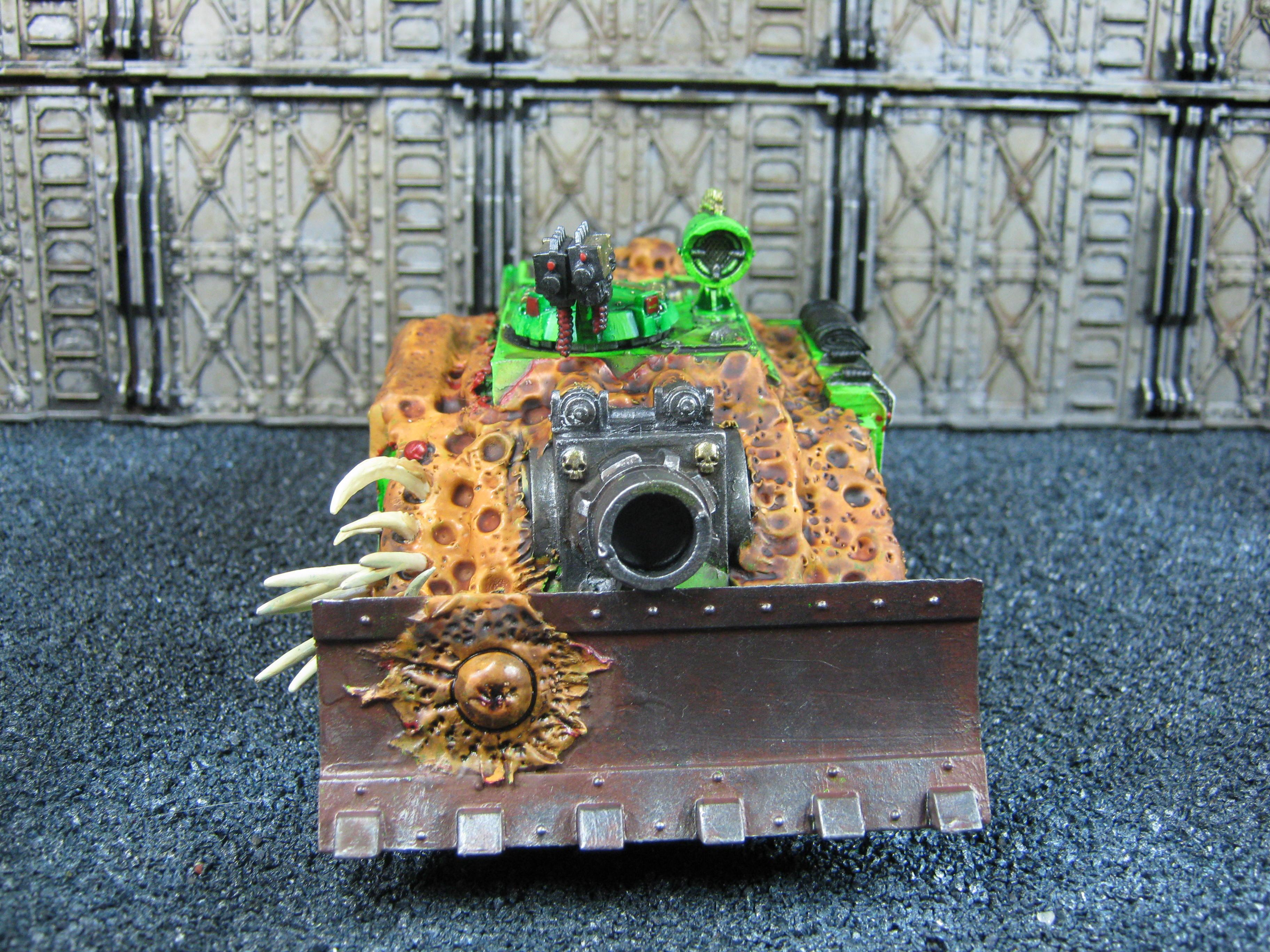 Chaos Space Marines, Conversion, Death Guard, Greenstuff, Nurgle, Plague Marines, Vindicator, Warhammer 40,000