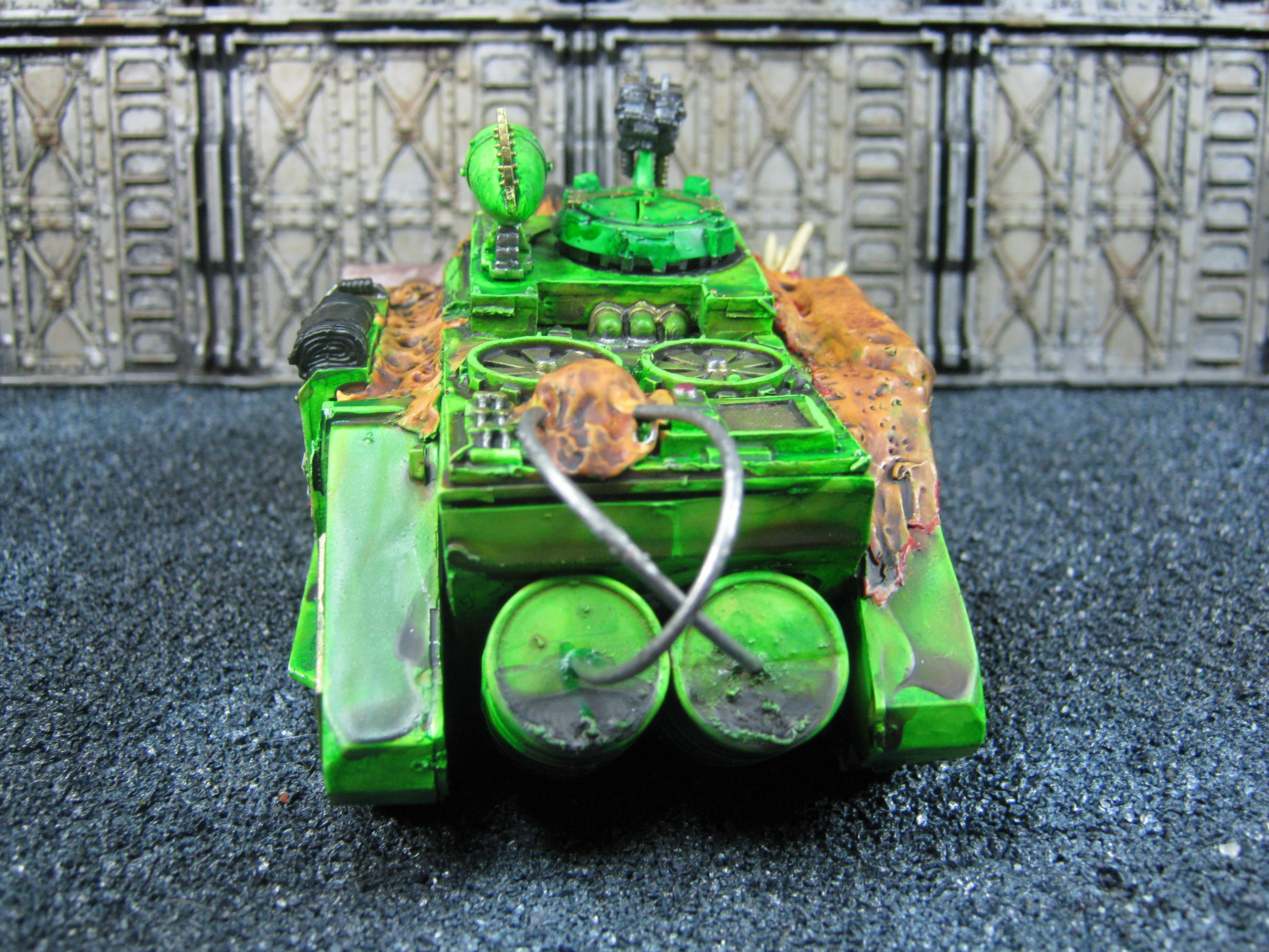 Chaos Space Marines, Conversion, Death Guard, Greenstuff, Nurgle, Plague Marines, Vindicator, Warhammer 40,000