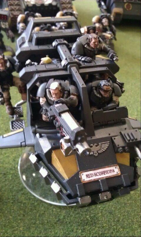Land Speeder, Red Scorpions, Scouts, Space Marines, Warhammer 40,000
