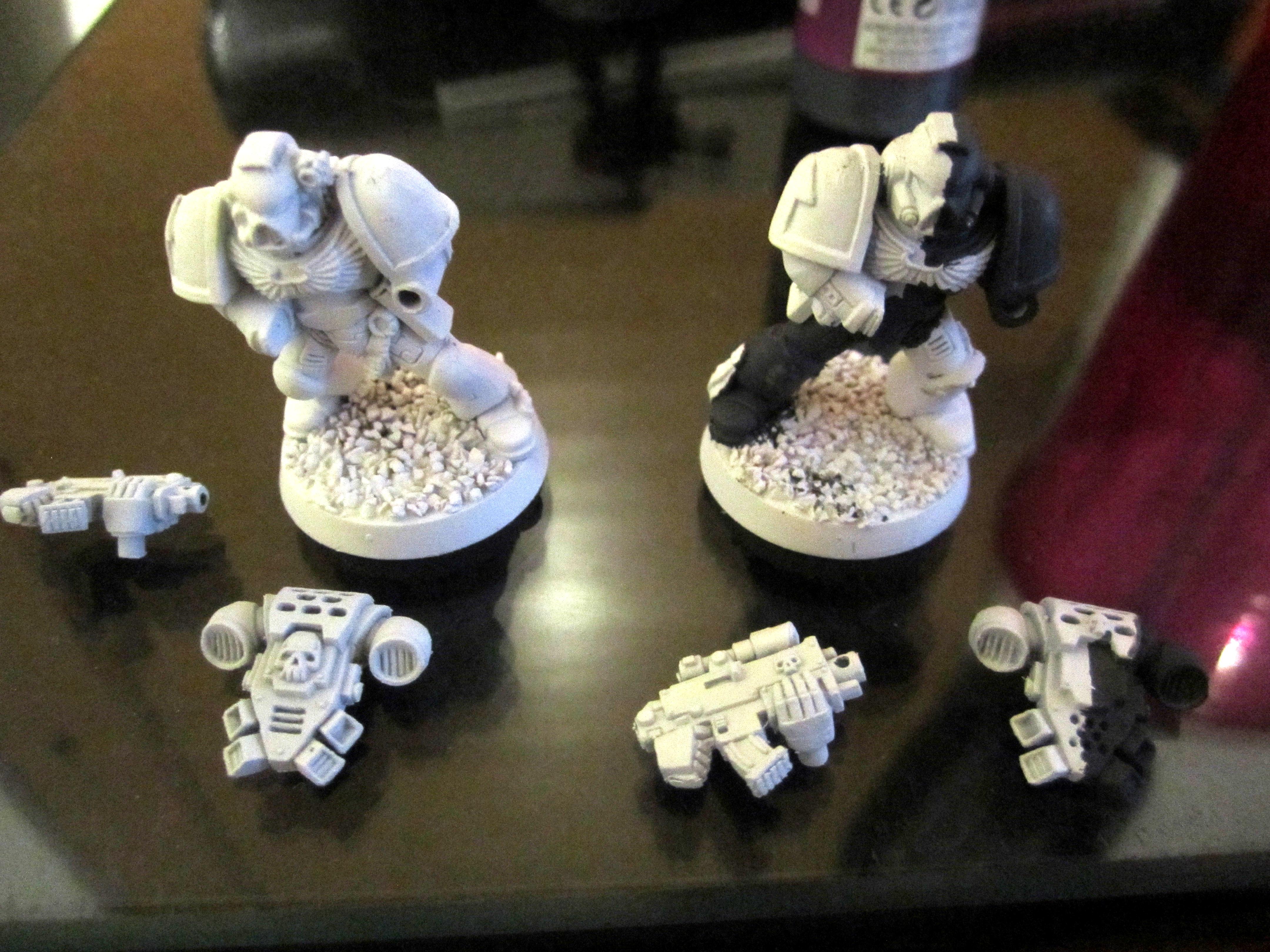First Primed White Marines WIP 