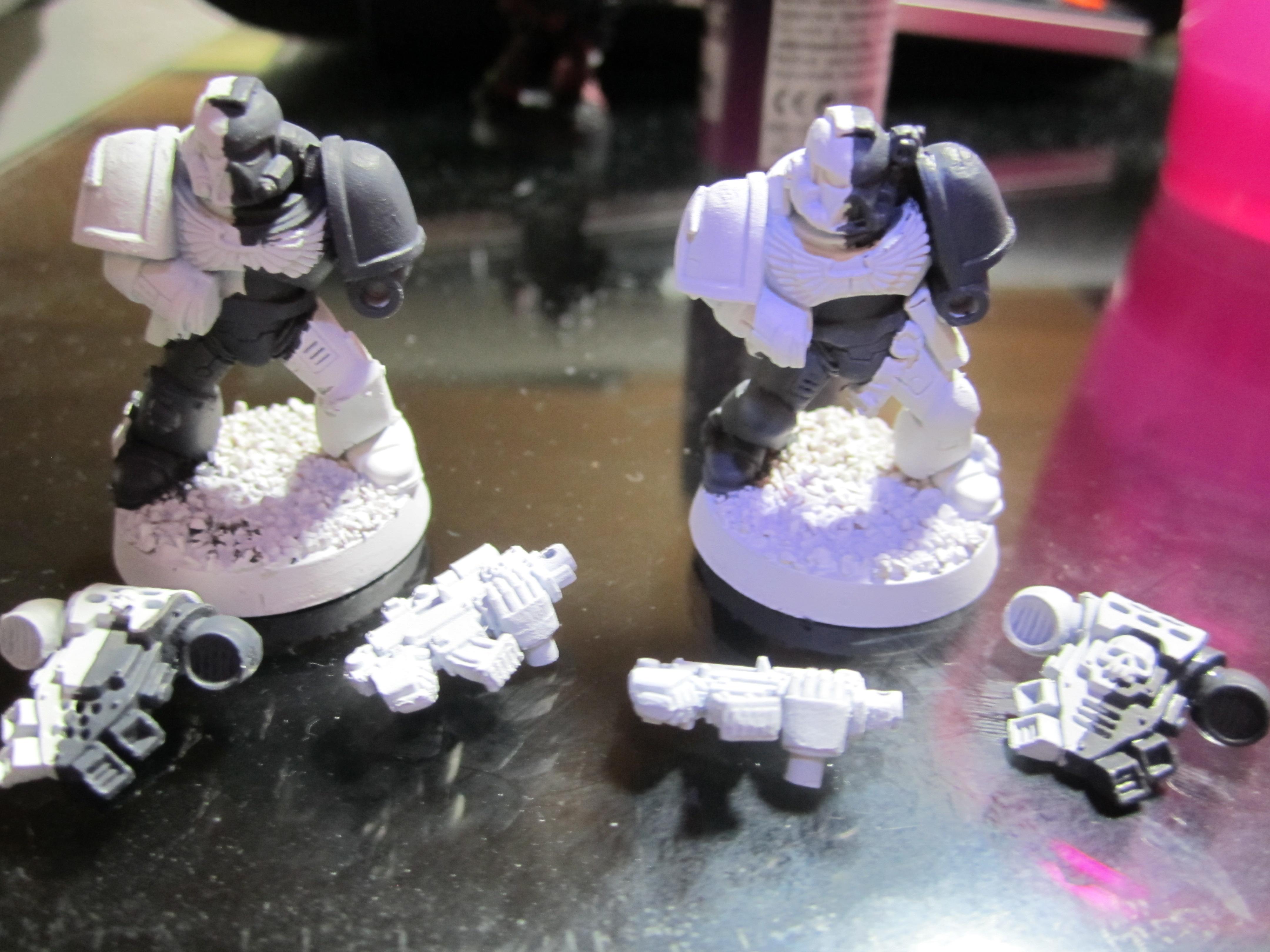 First Primed White Marines WIP 2