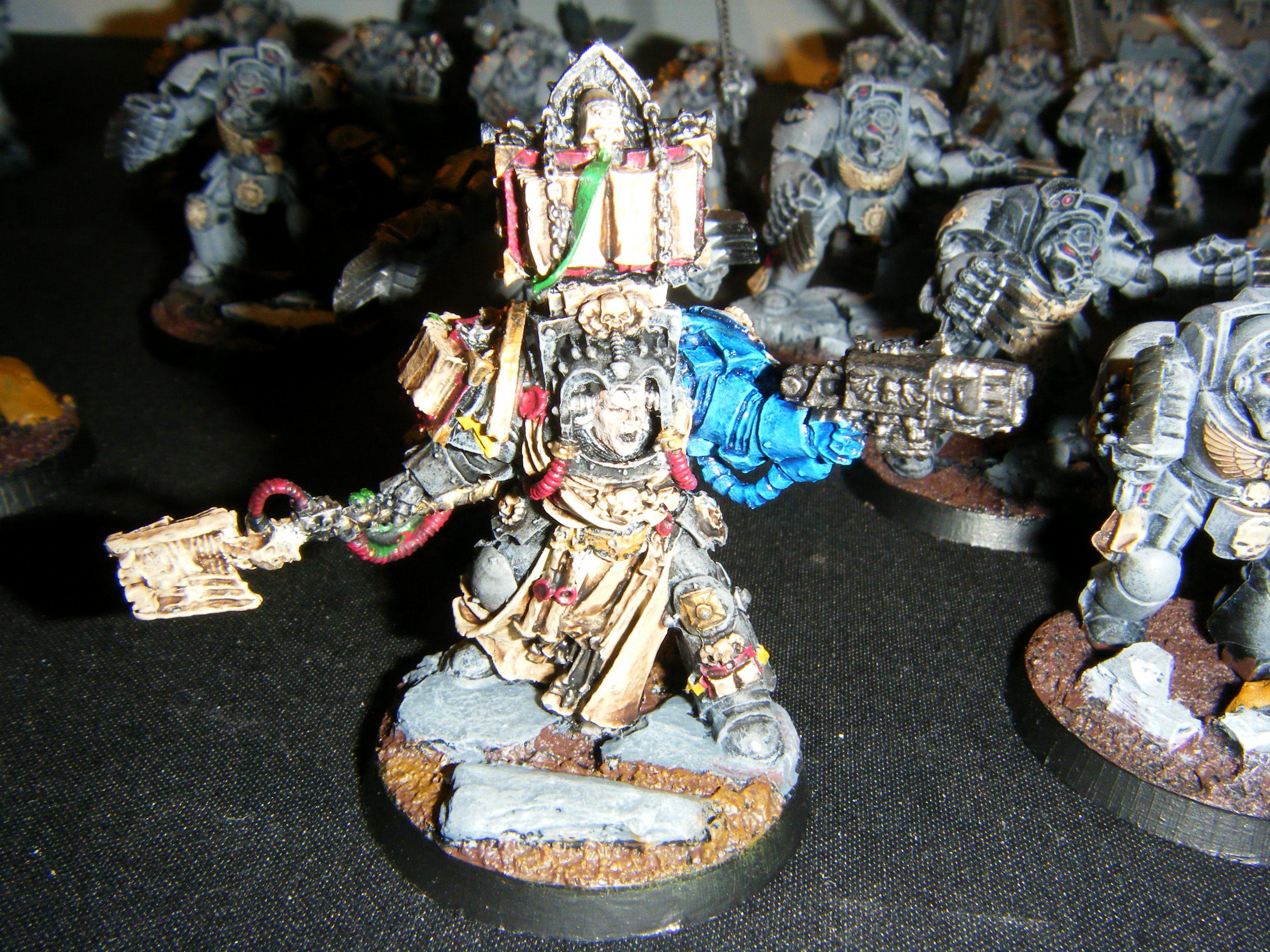 Carcharodons, Librarian, Sharks, Space, Terminator Armor