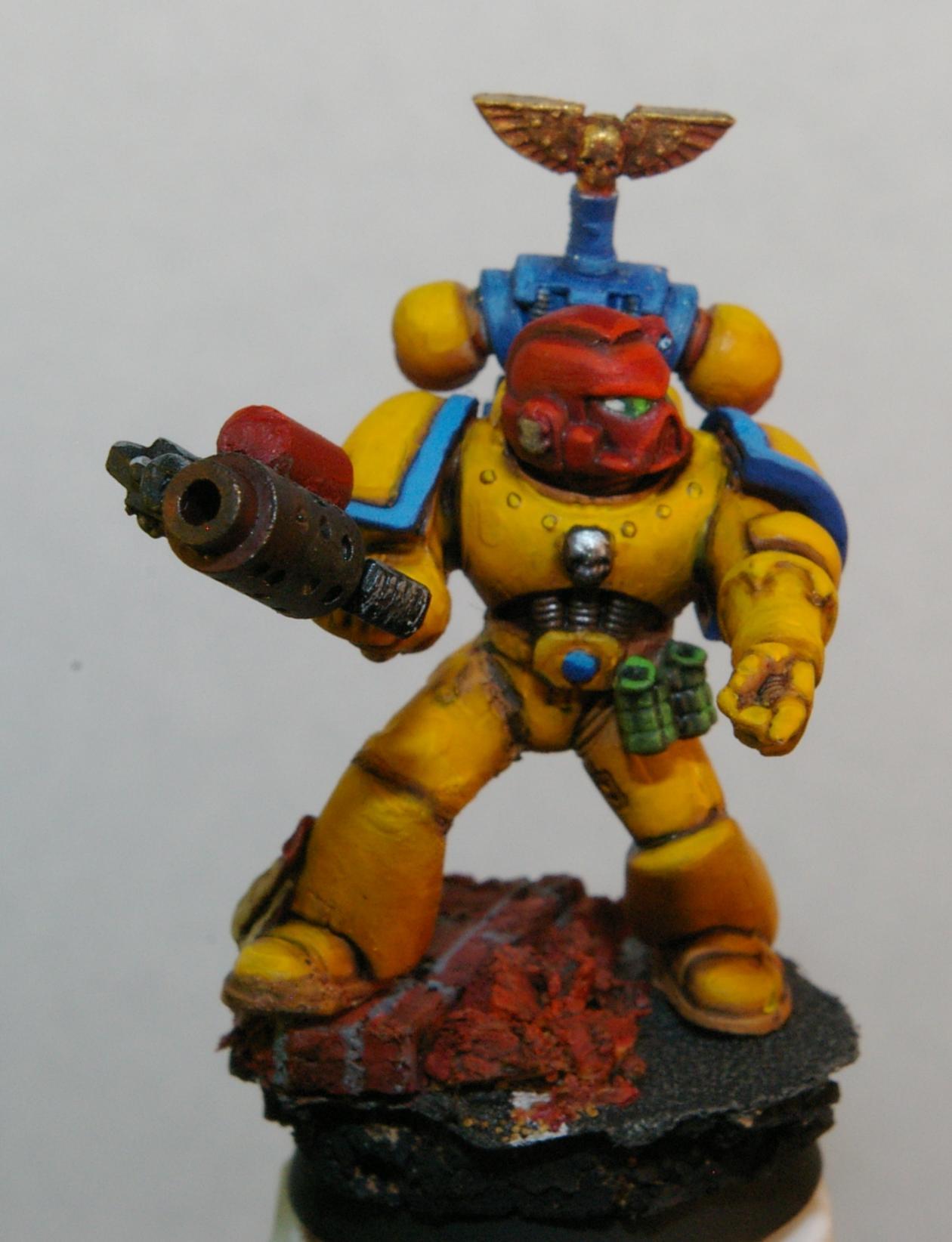 Sergeant, Space Marines, Urban Base, Warhammer 40,000