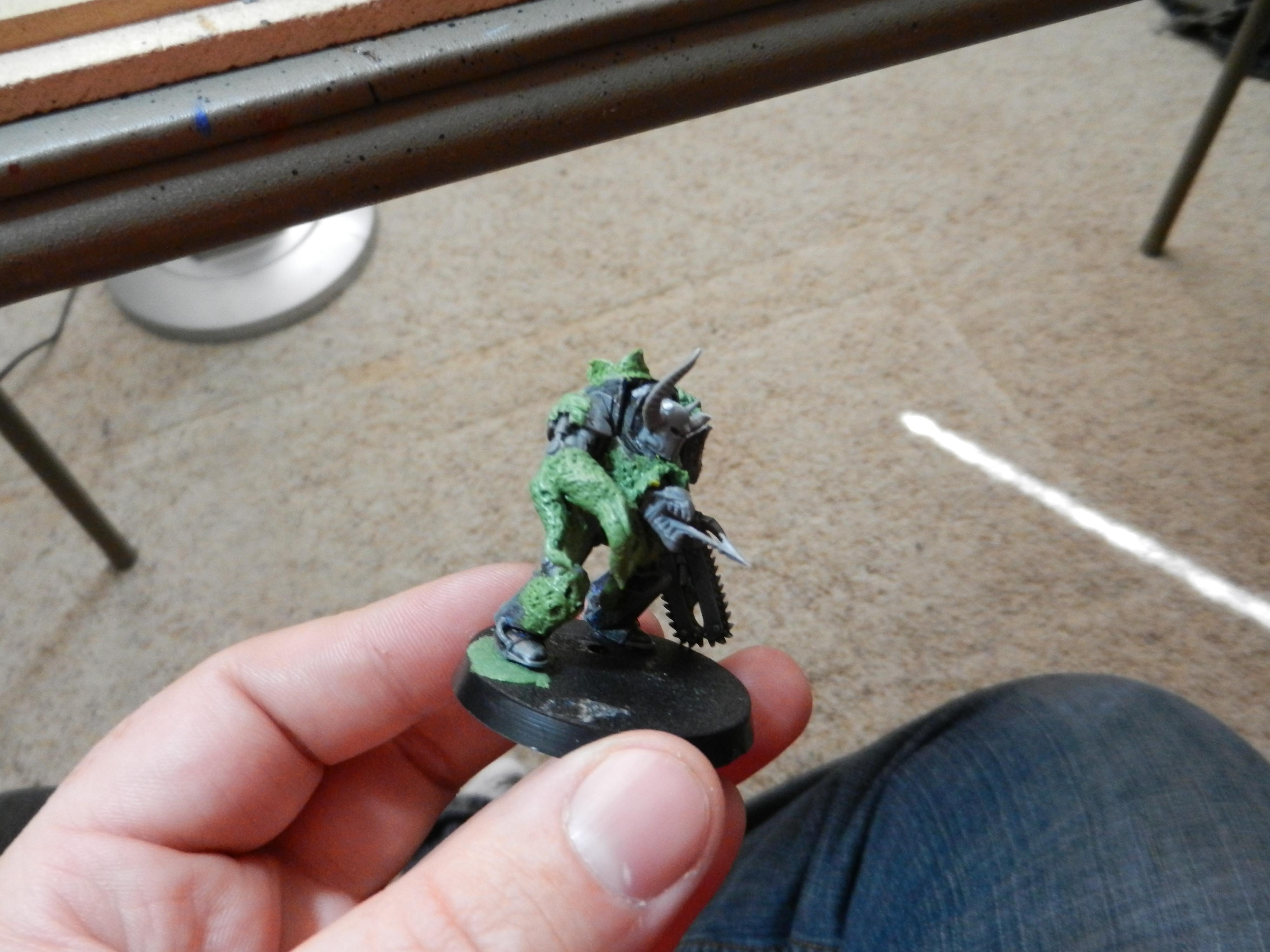 Chaos, Greenstuff, Space Marines, Terminator Armor, Warhammer 40,000