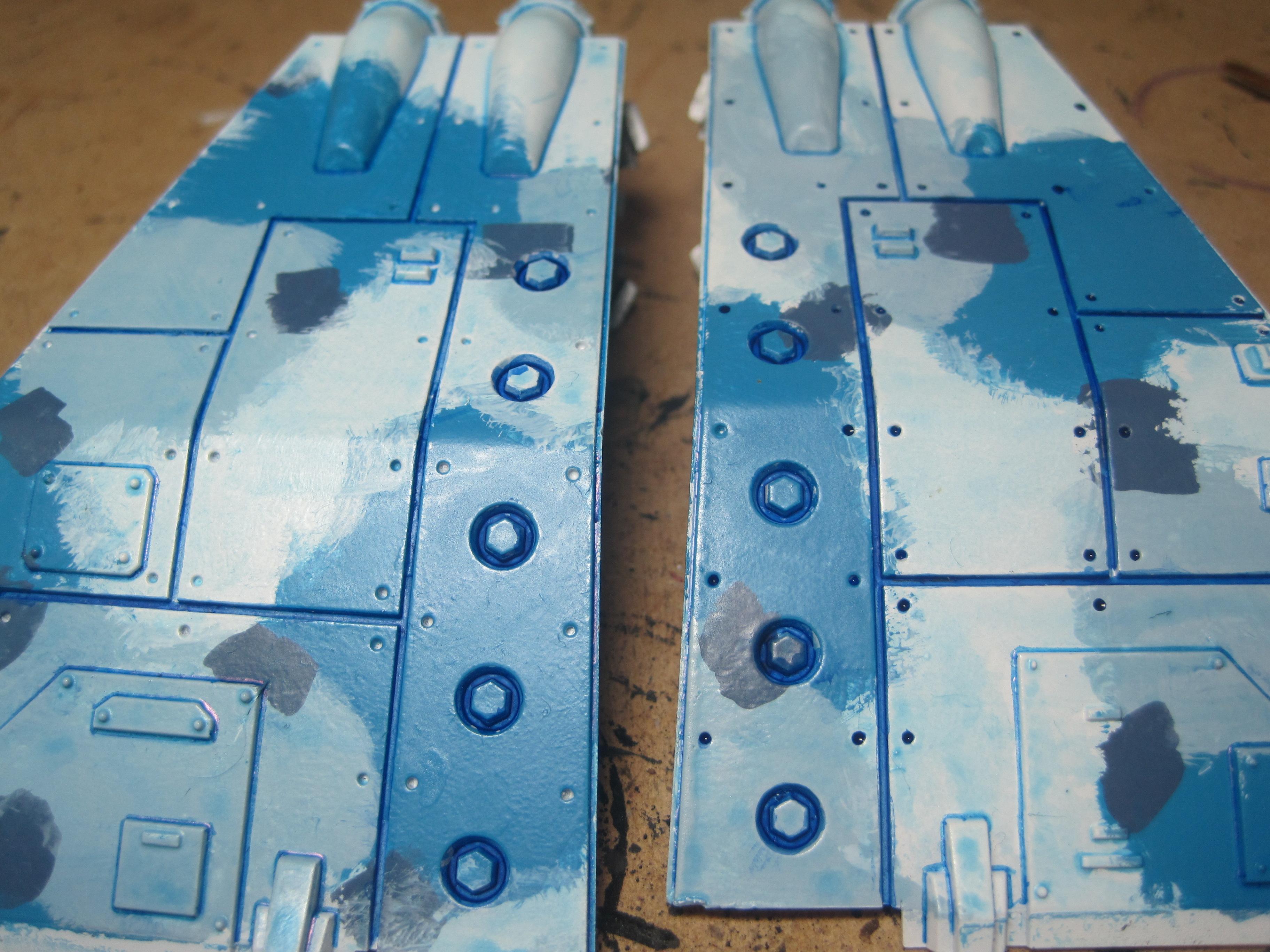 Difference between inking "rivet" holes and not