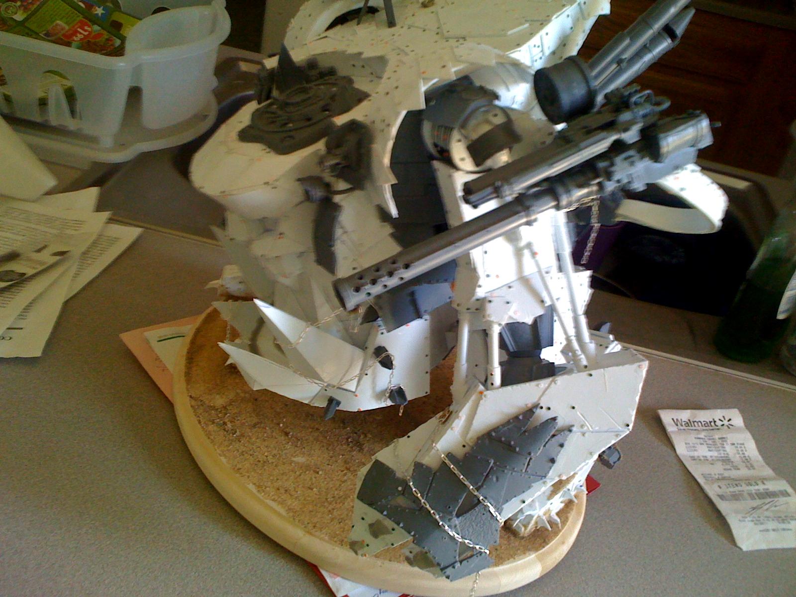 Brush, Dry, Gargant, Mega, Orks, Rivet, Stompa, Warhammer 40,000, Work In Progress