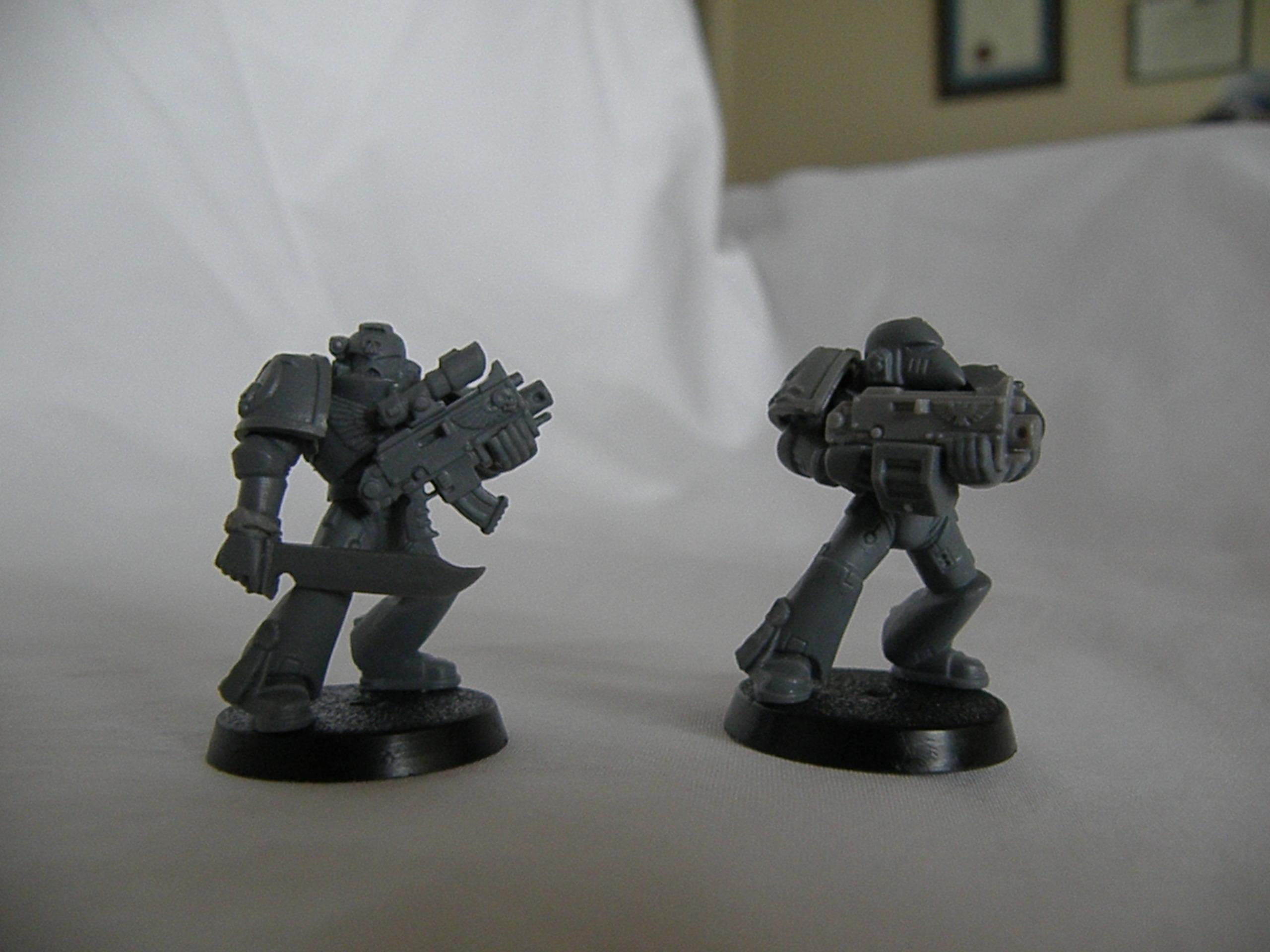 Conversion, Posed, Space Marines, Sternguard, Ultramarines, Unpainted, Veteran, Work In Progress
