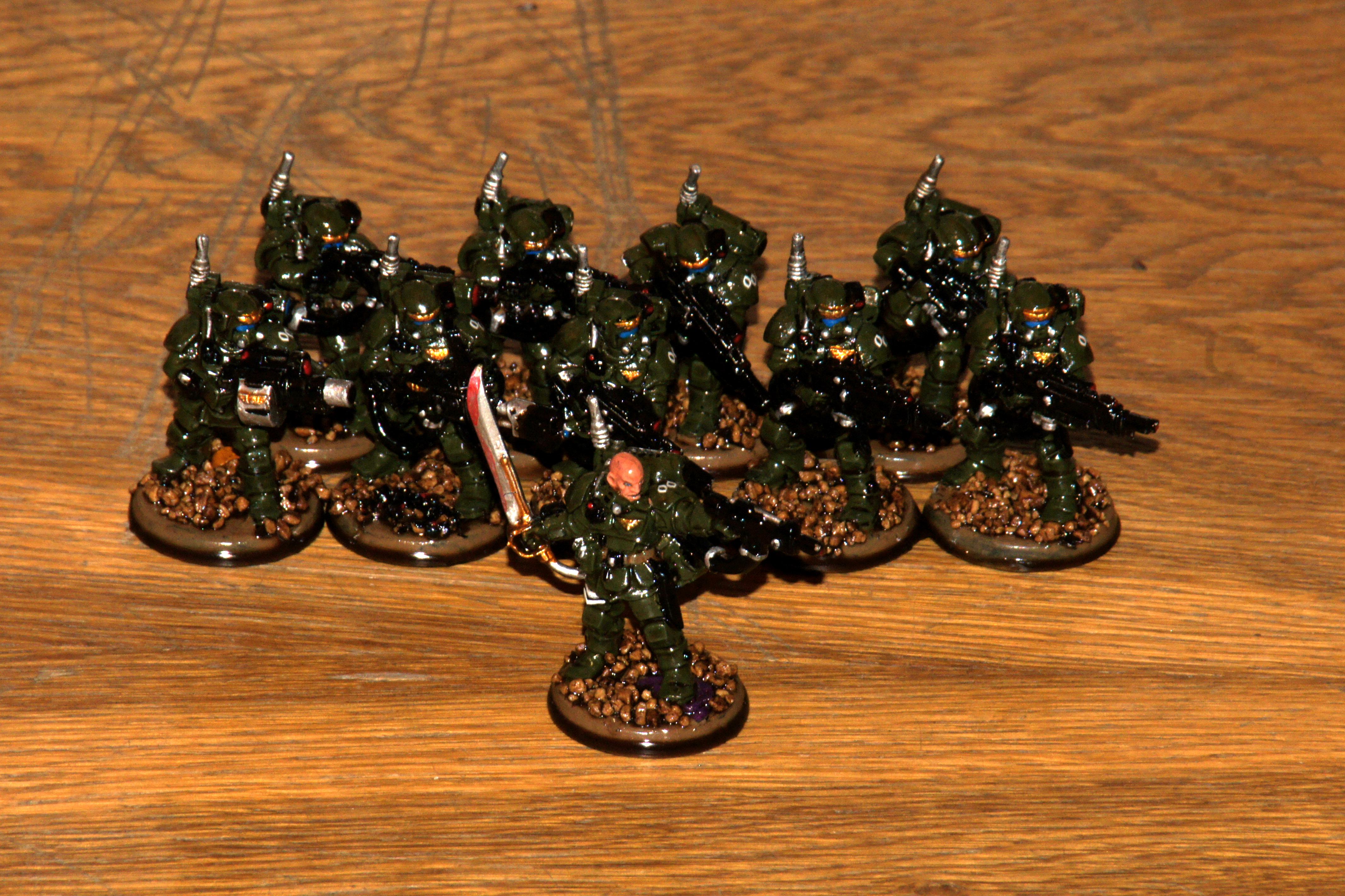 Army Painter, Imperial Guard, Kasrkin, Militarum Tempestus, Quickshade, Storm Troopers, Tempestus Scions