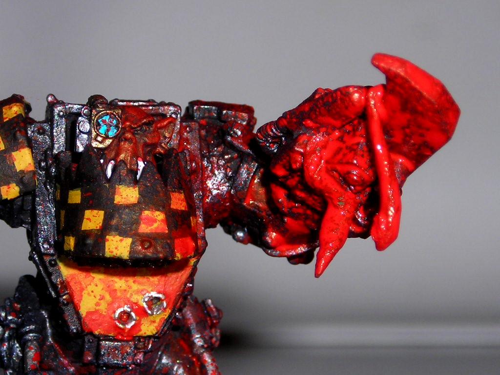 Blood, Orks, Red Ork, Warboss, Warhammer 40,000