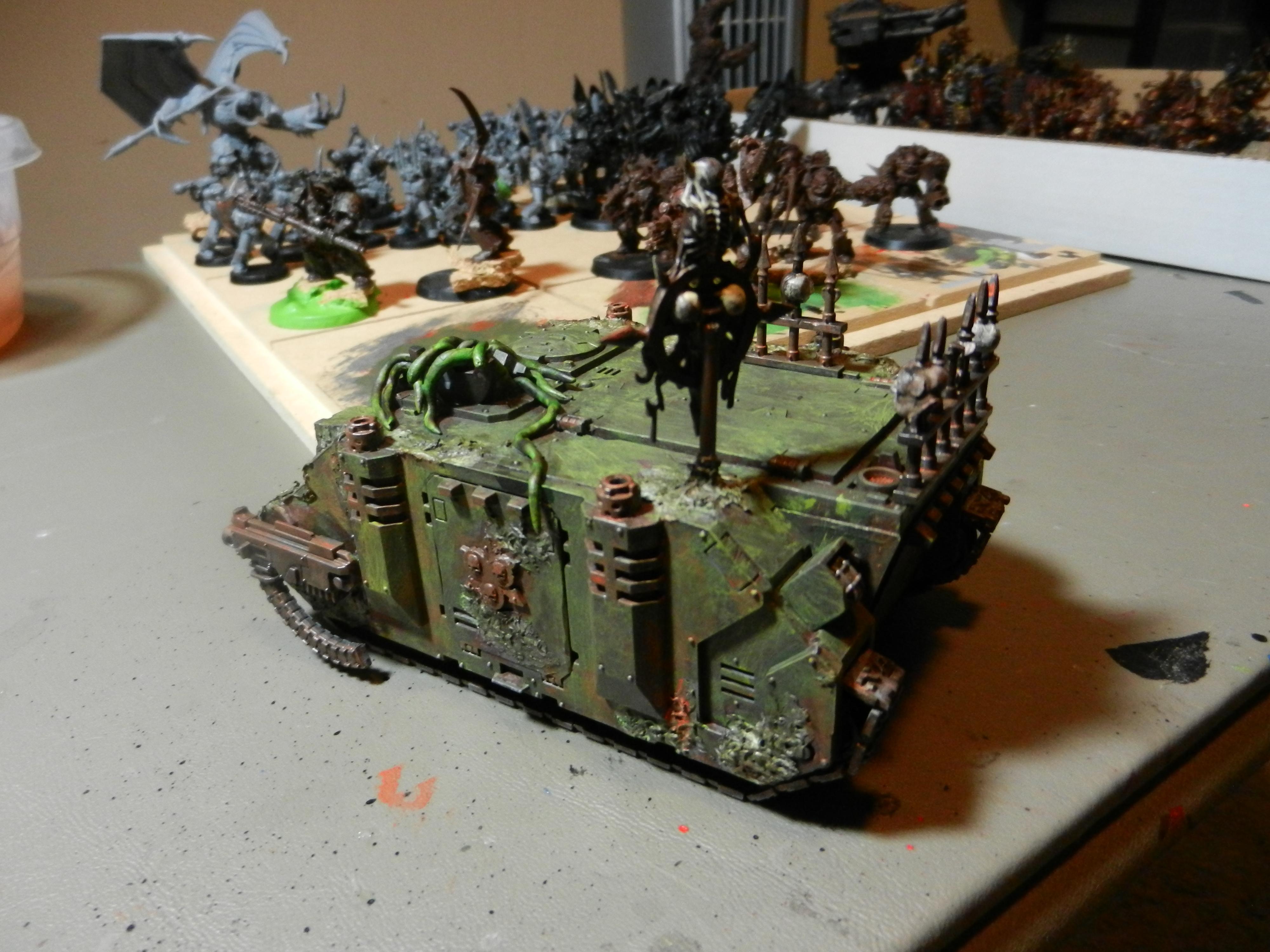Conversion, Games Workshop, Nurgle, Rhino, Tank, Warhammer 40,000