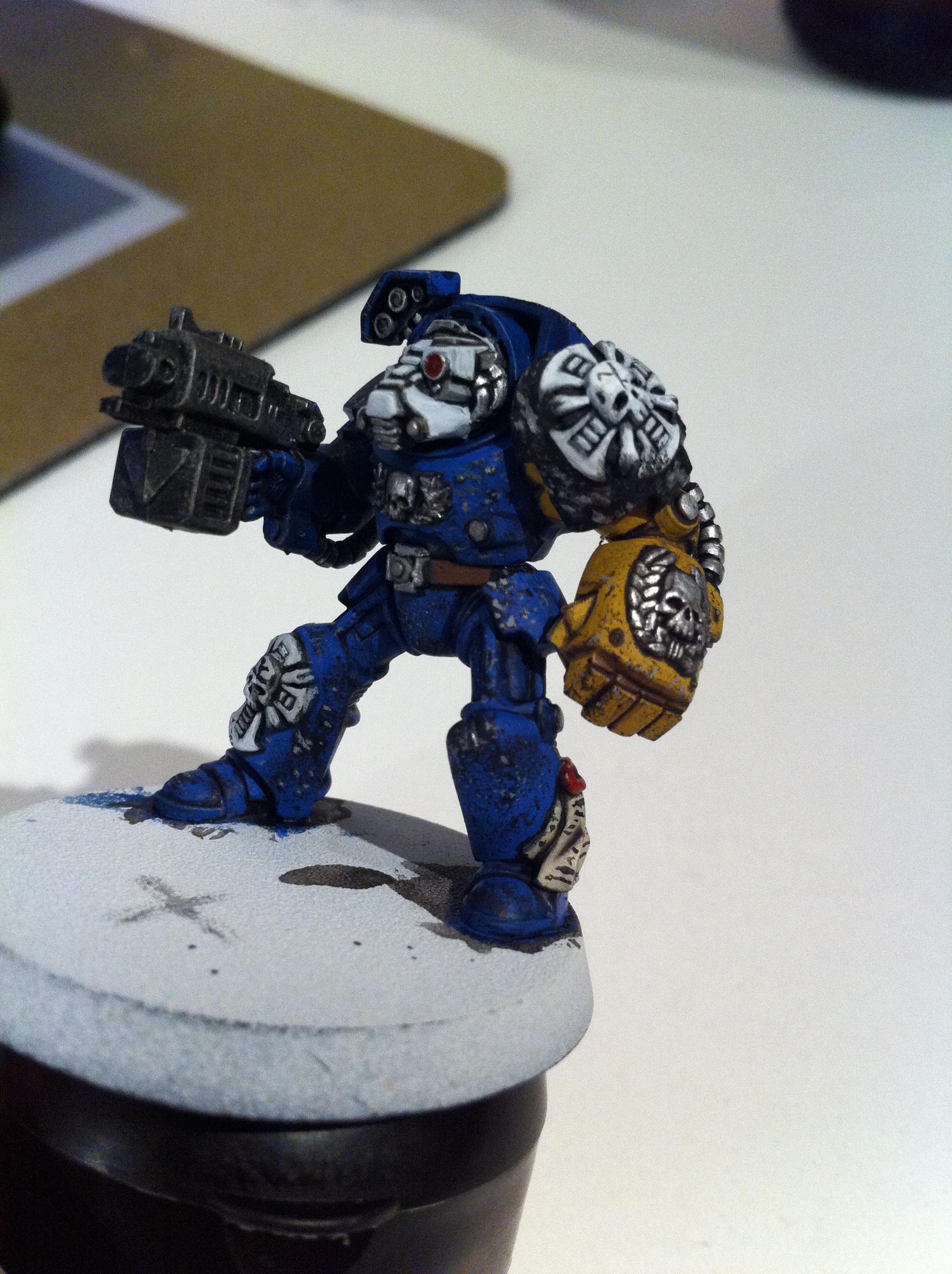 Space Marines, Terminator Armor, Ultramarines, Warhammer 40,000