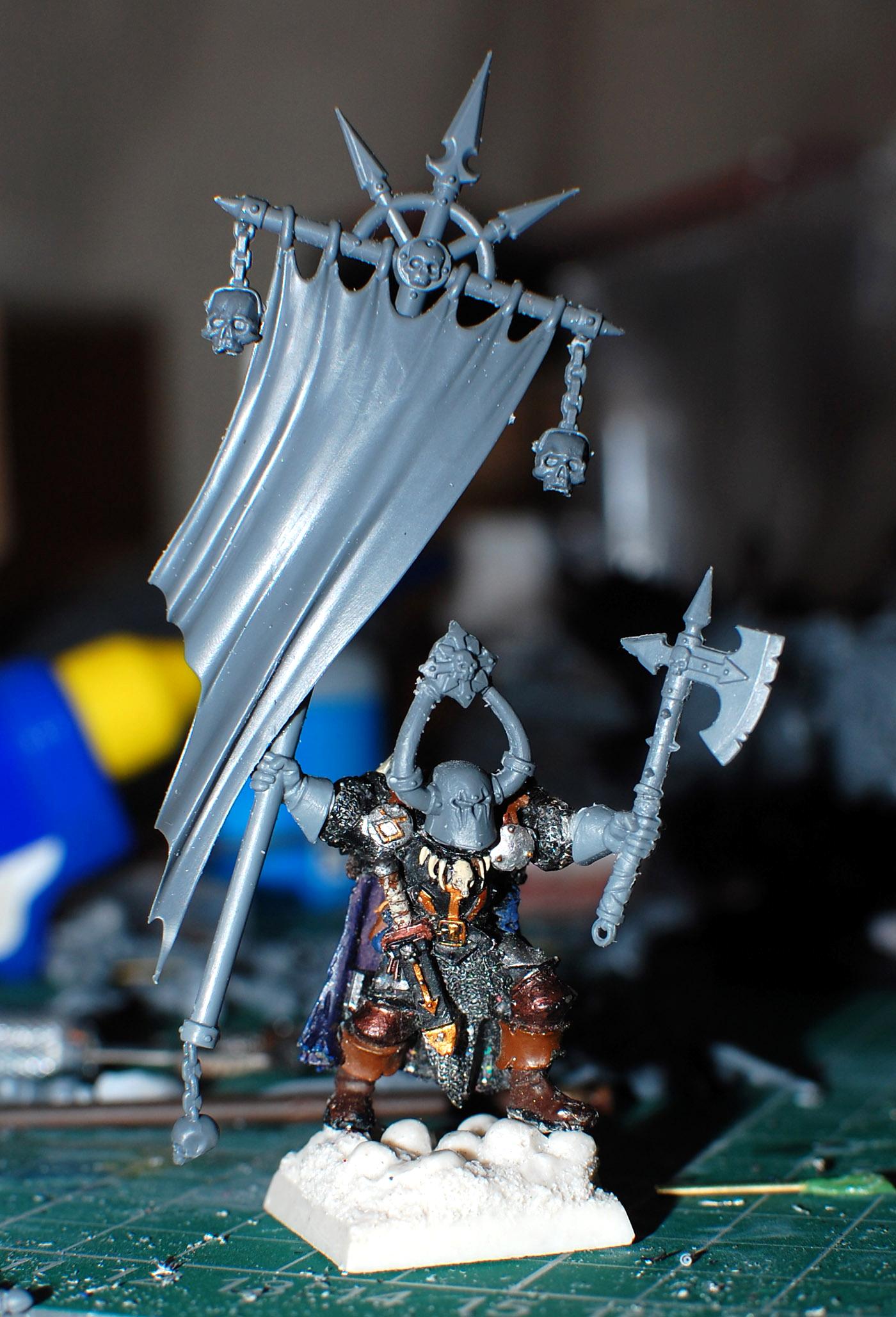Banner, Chaos, Khorne, Standard Bearer
