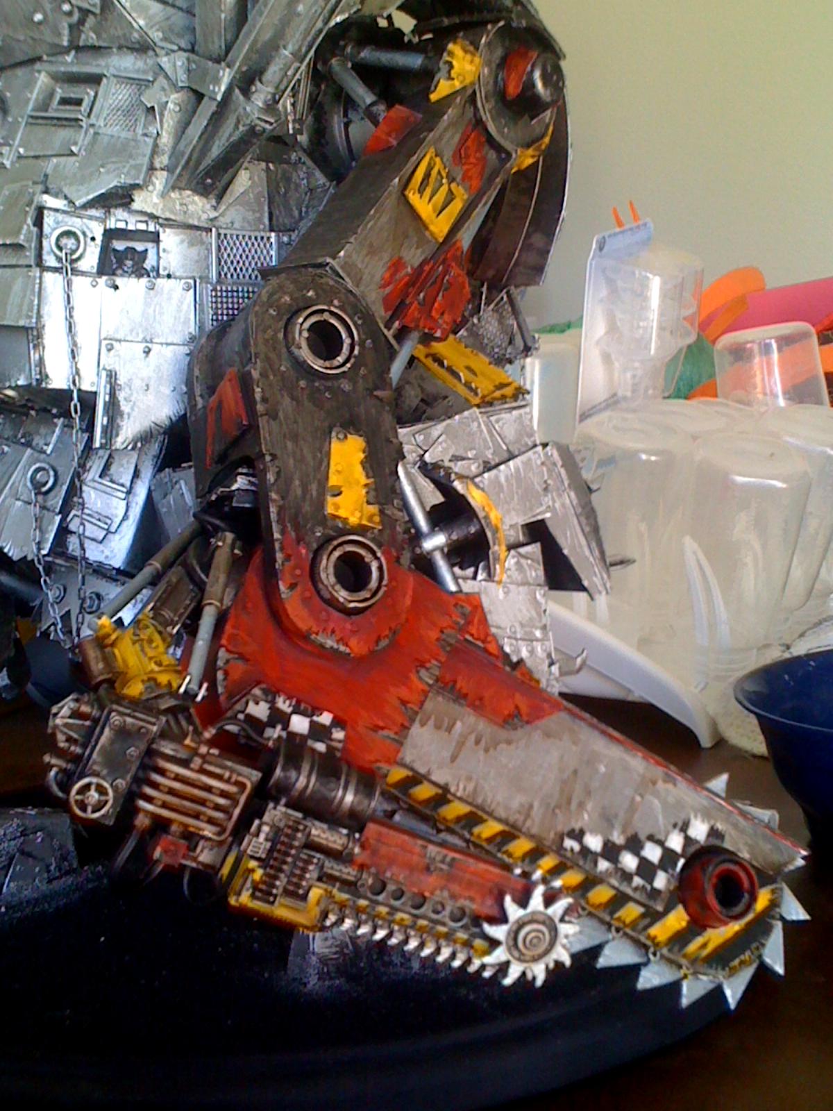 Brush, Dry, Gargant, Mega, Orks, Rivet, Stompa, Warhammer 40,000, Work In Progress