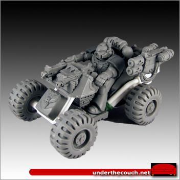 Attack Bike, Bike, Conversion, Quad Bike, Space Marines