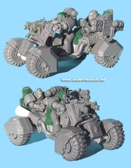 Attack Bike, Bike, Conversion, Quad Bike, Space Marines, Space Wolves