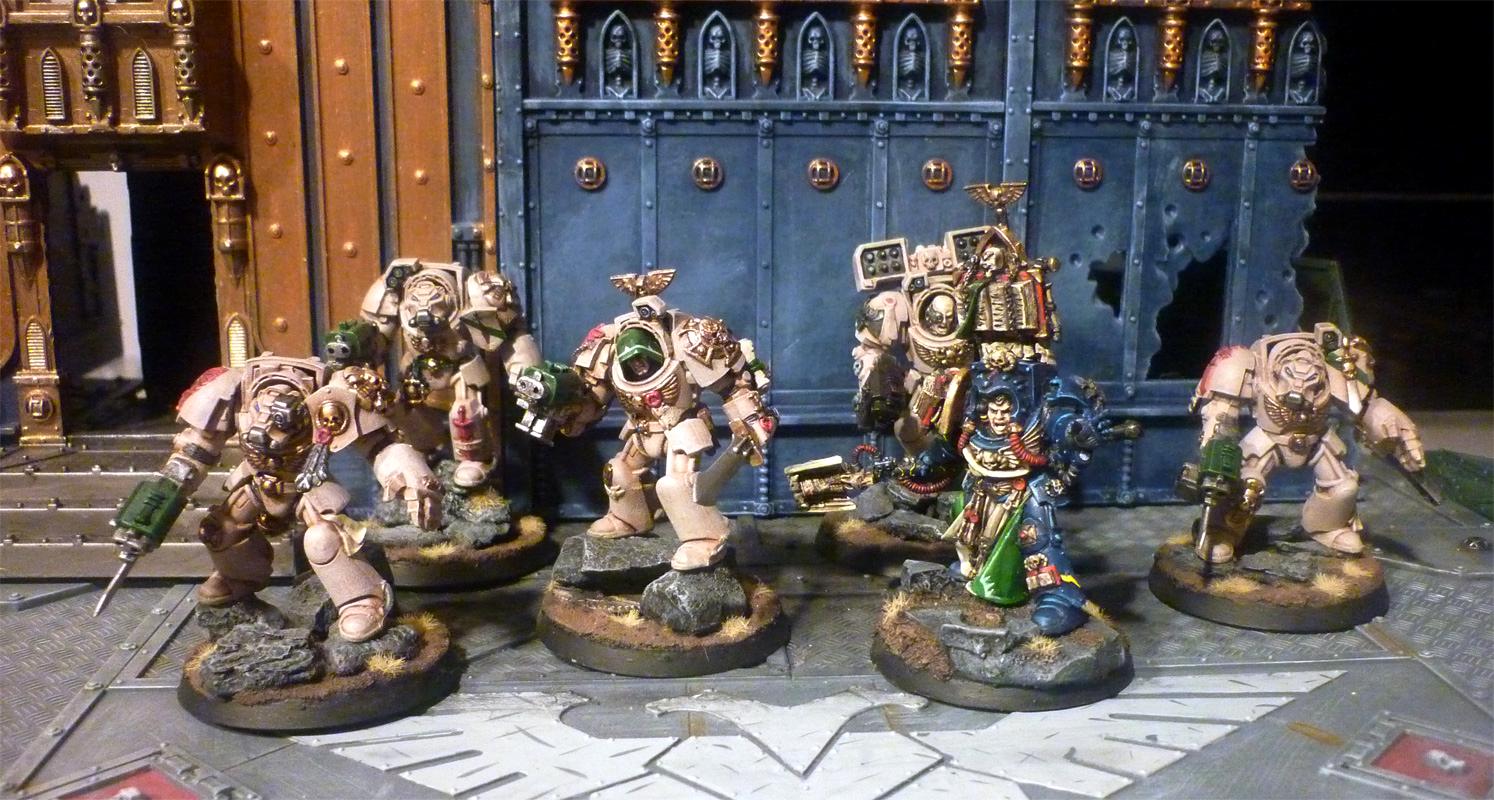 Cyclone Missile Launcher, Dark Angels, Deathwing, Librarian, Power Sword, Storm Bolter, Terminator Armor