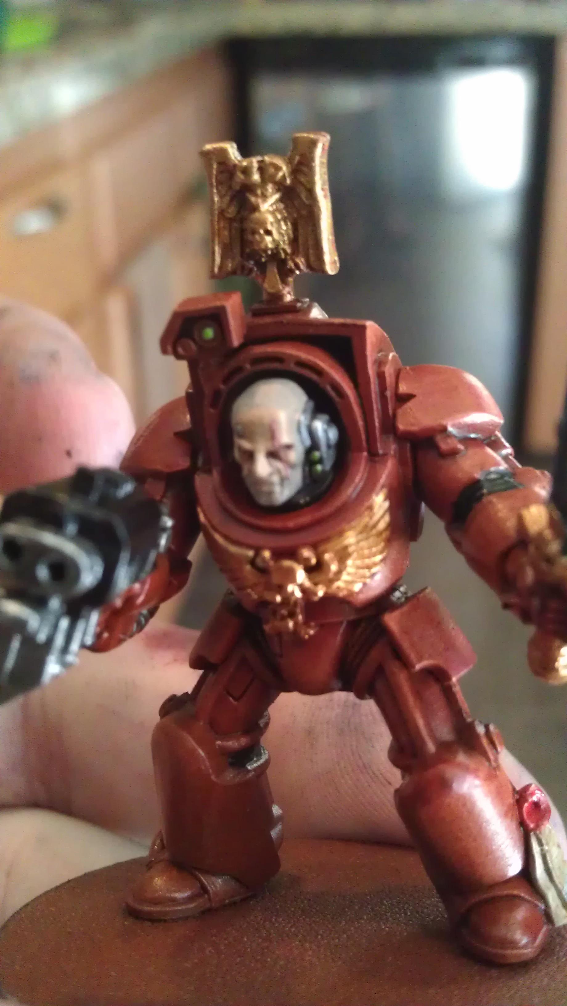 Before I attached the blood angel forgeworld shoulder pads