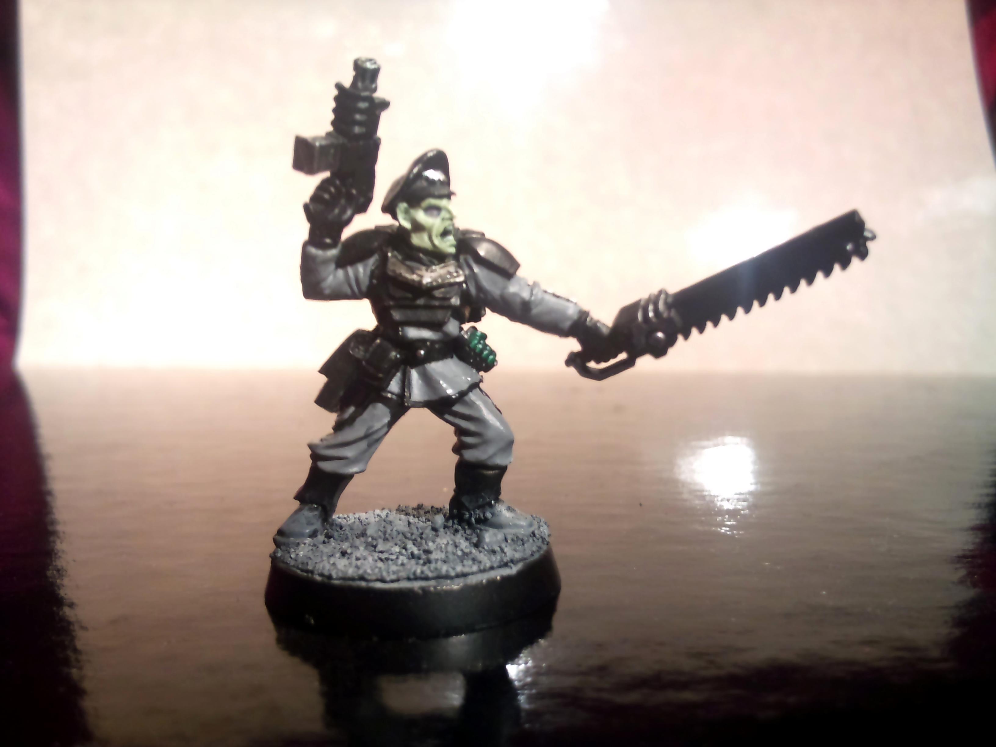 Bolter Pistol, Chainsword, Imperial Guard, Sergeant