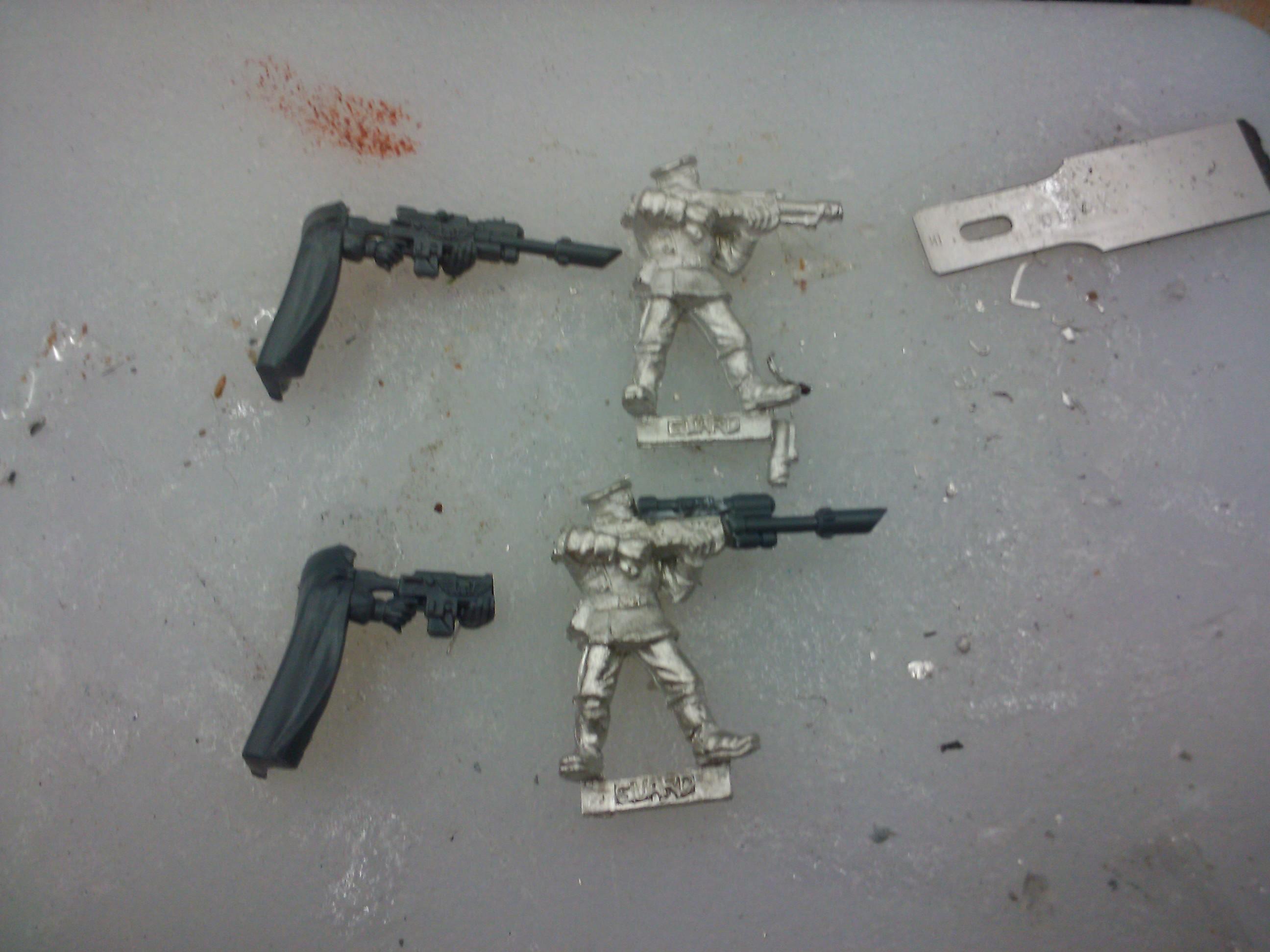 Imperial Guard, Mordian Iron Guard, Warhammer 40,000 - Lasgun Model To 