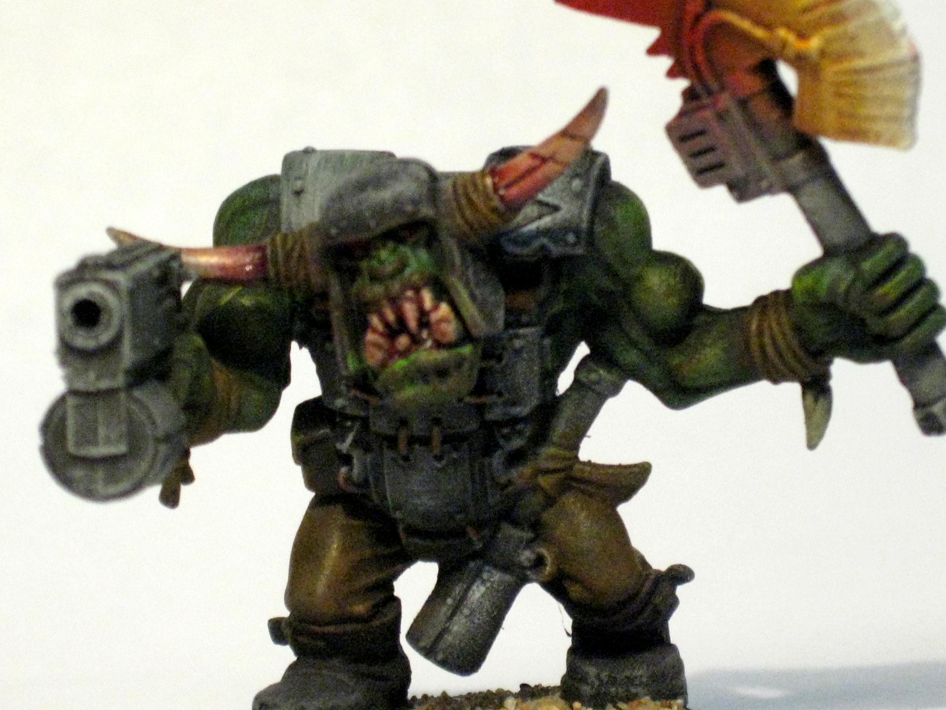 Axe, Fire, Nob, Orks
