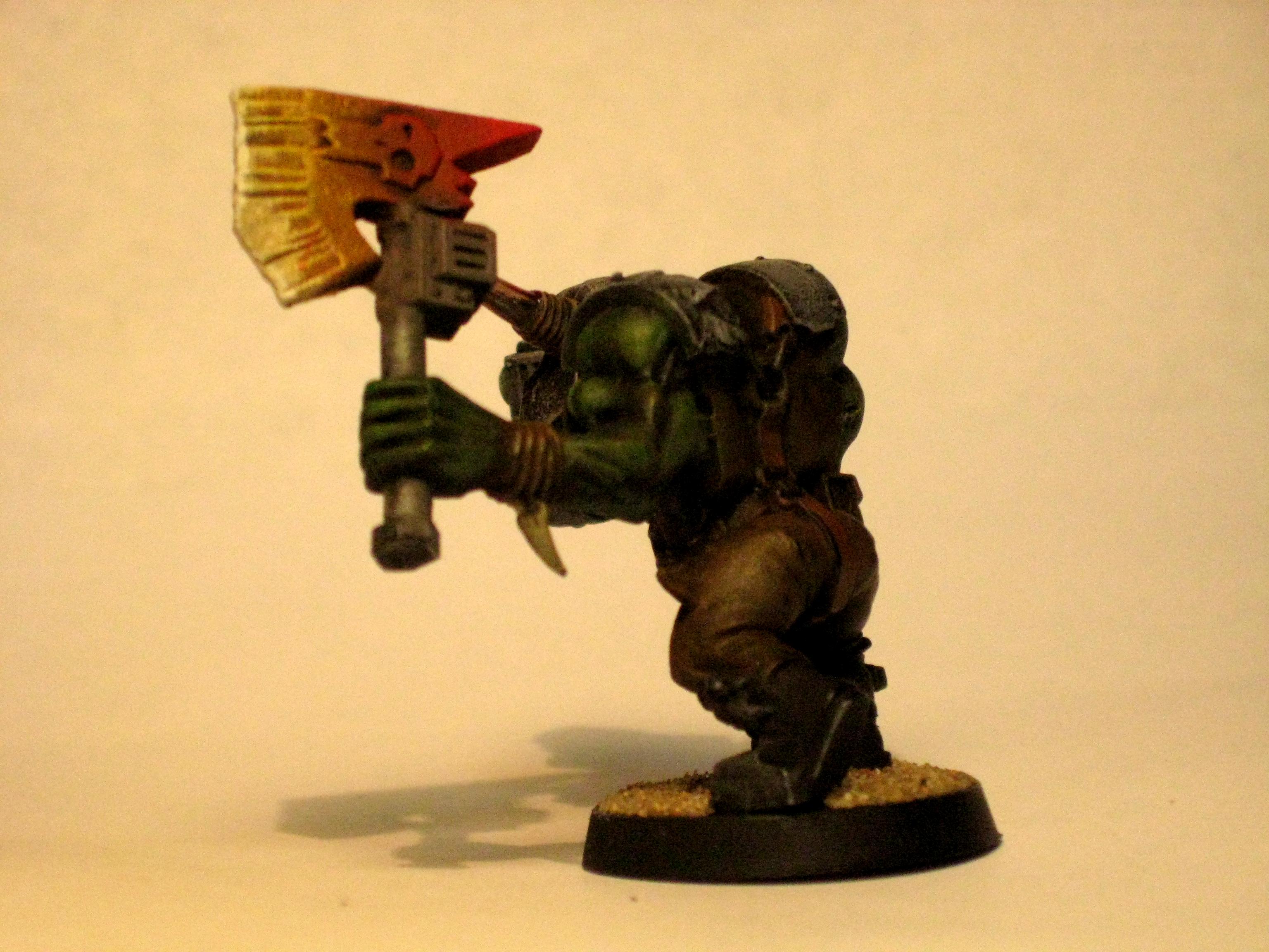 Axe, Fire, Nob, Orks