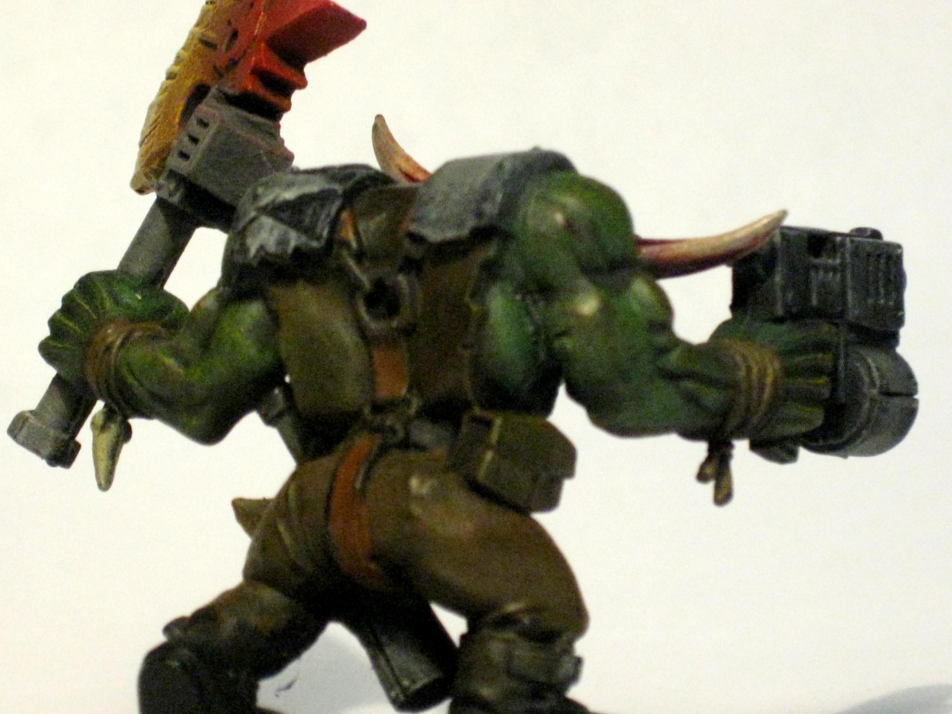 Axe, Fire, Nob, Orks