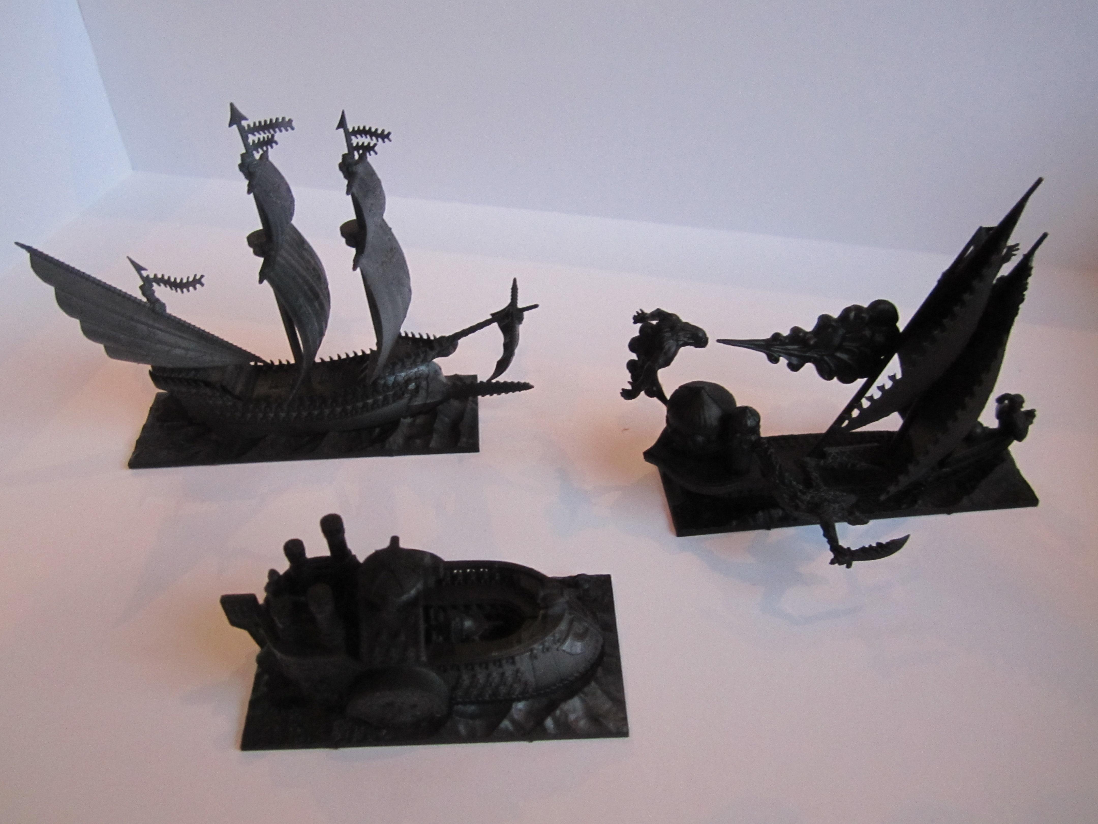 Grimnirs Thunder, The Flaming Scimitar and the Swordfysh. All primed and ready for paint
