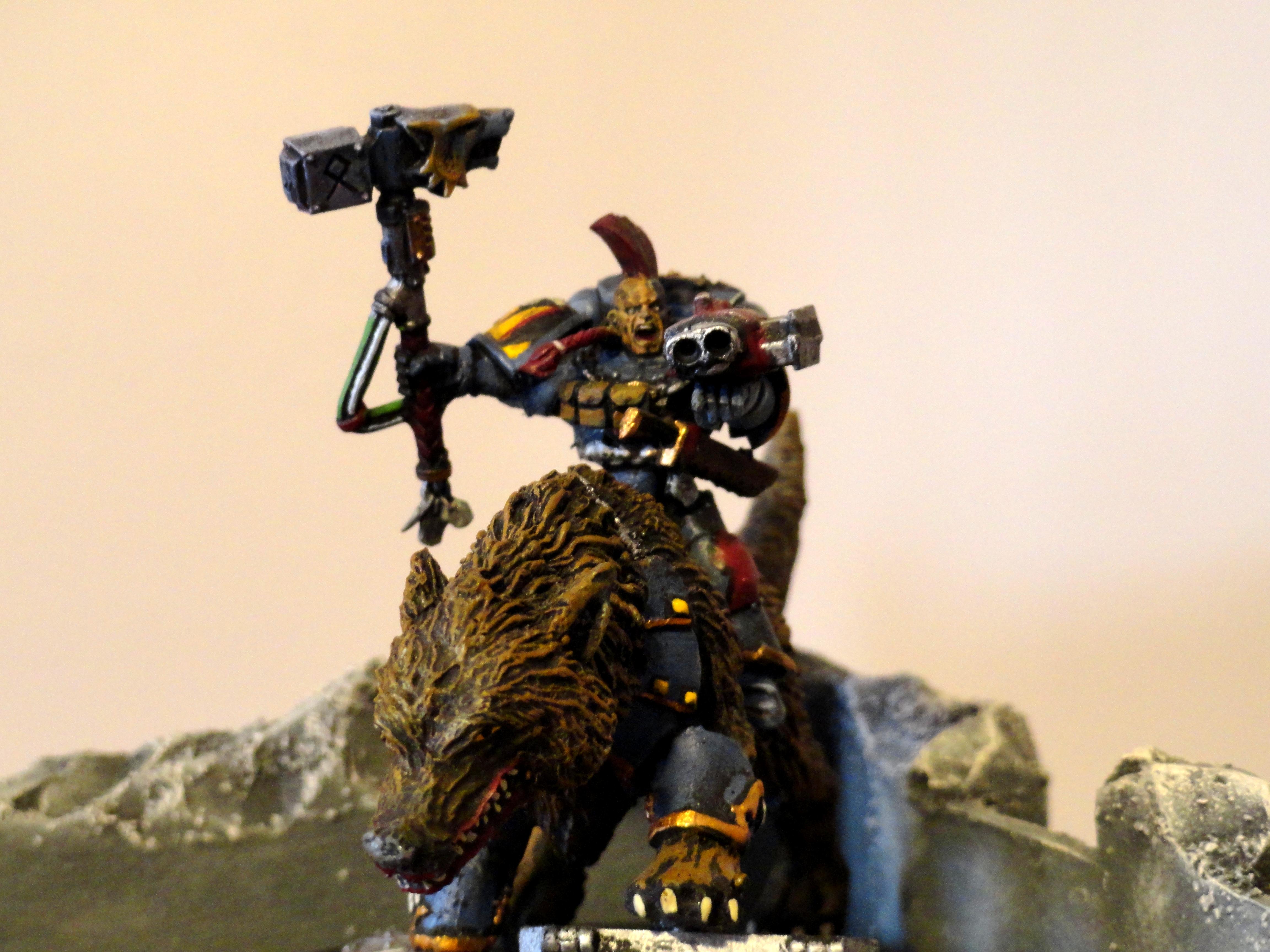 Space Wolf Lord on Thunderwolf