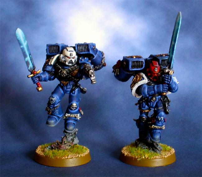 Sergeant, Space Marines, Ultramarines, Vanguard, Veteran