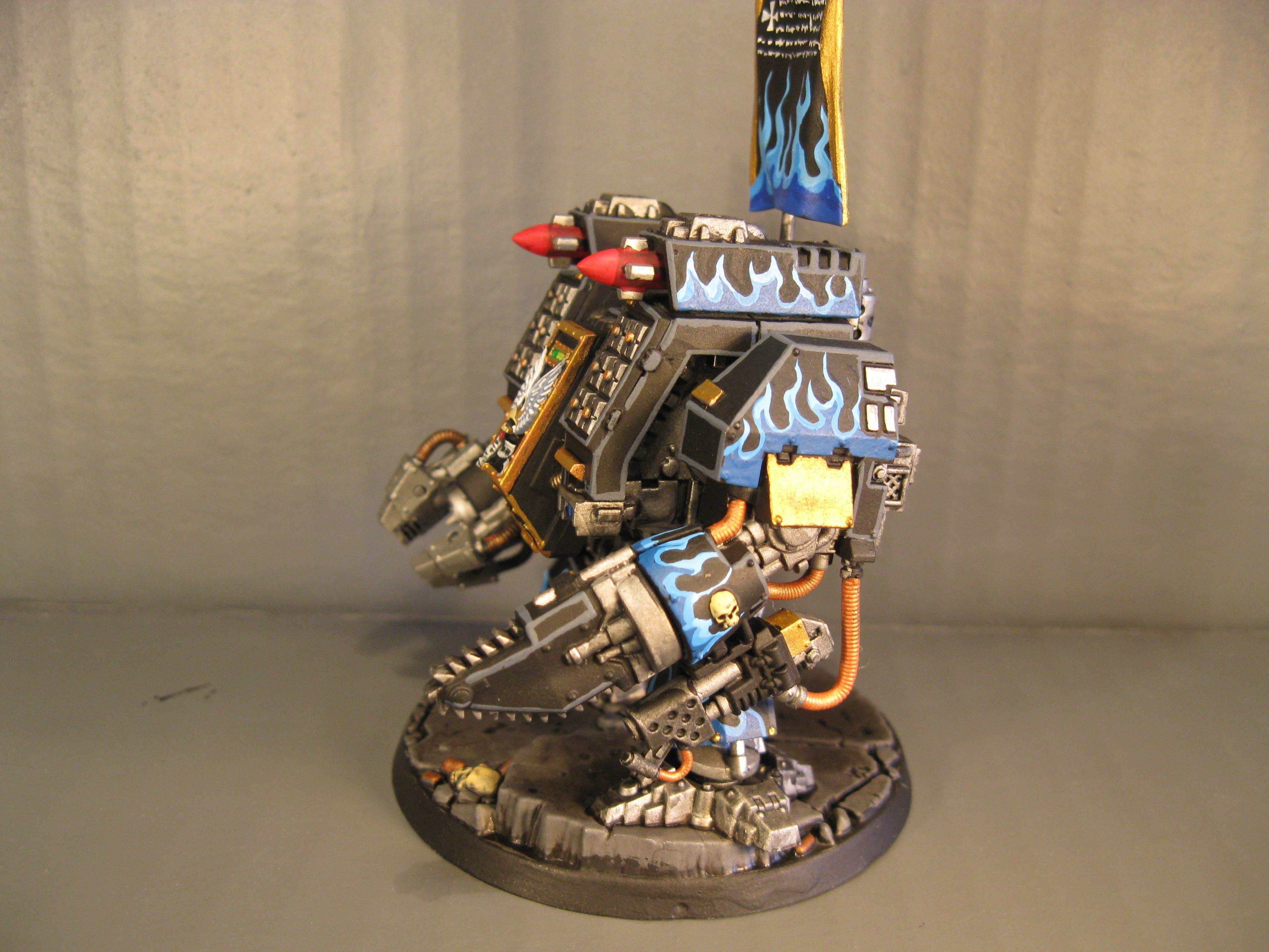 Dreadnought, Dred, Flame Job, Flames, Freehand, Space Marines, Warhammer 40,000
