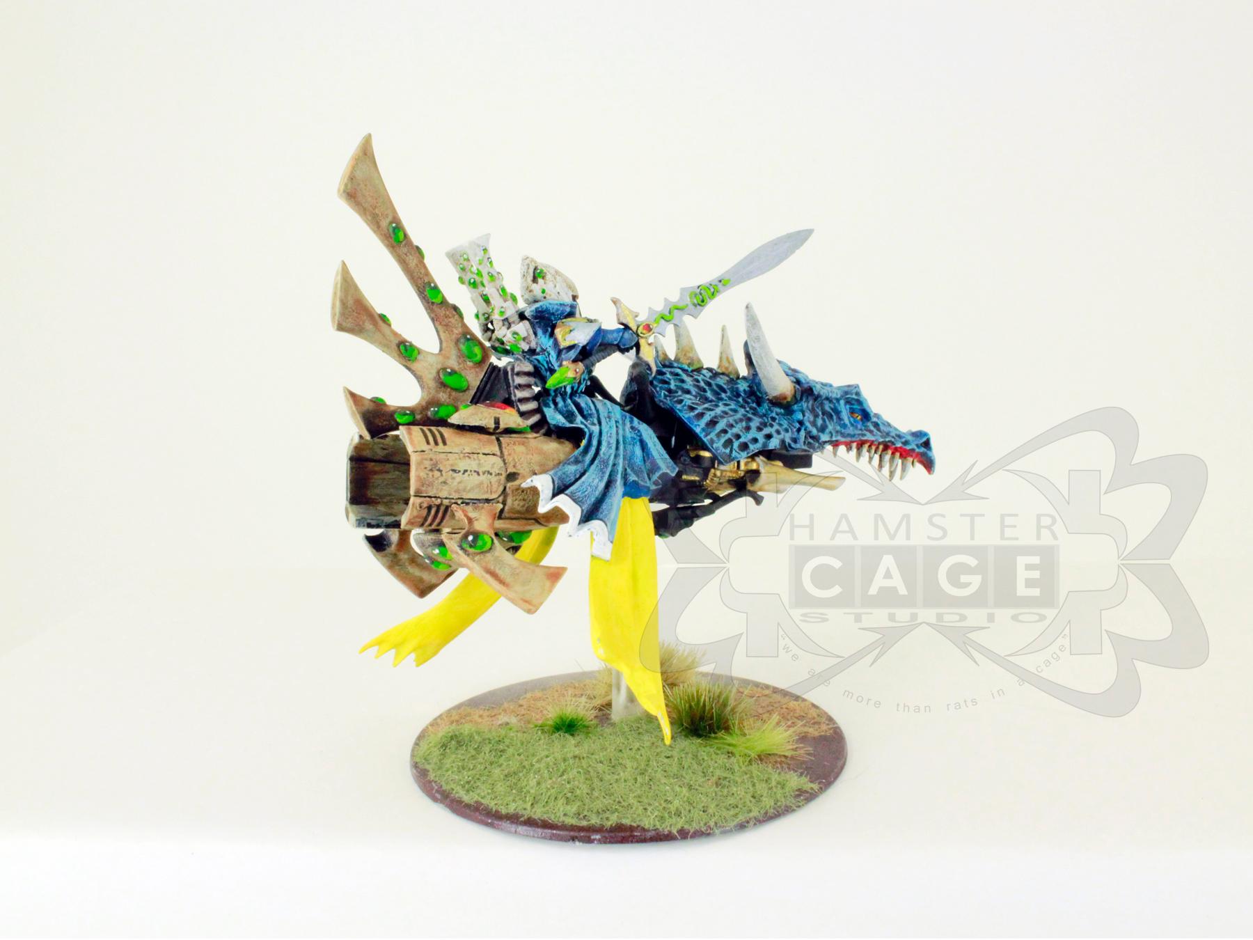 Conversion, Eldar, Eldar Jetbike, Eldar Nightspinner, Eldar Wave Serpent, Freehand, Mural, Warlock