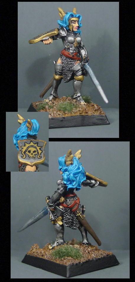 Female, Knights, Pathfinders, Pro Painted, Reaper, Reaper Miniatures, Reaper Minis, Rpg, Warhammer Fantasy