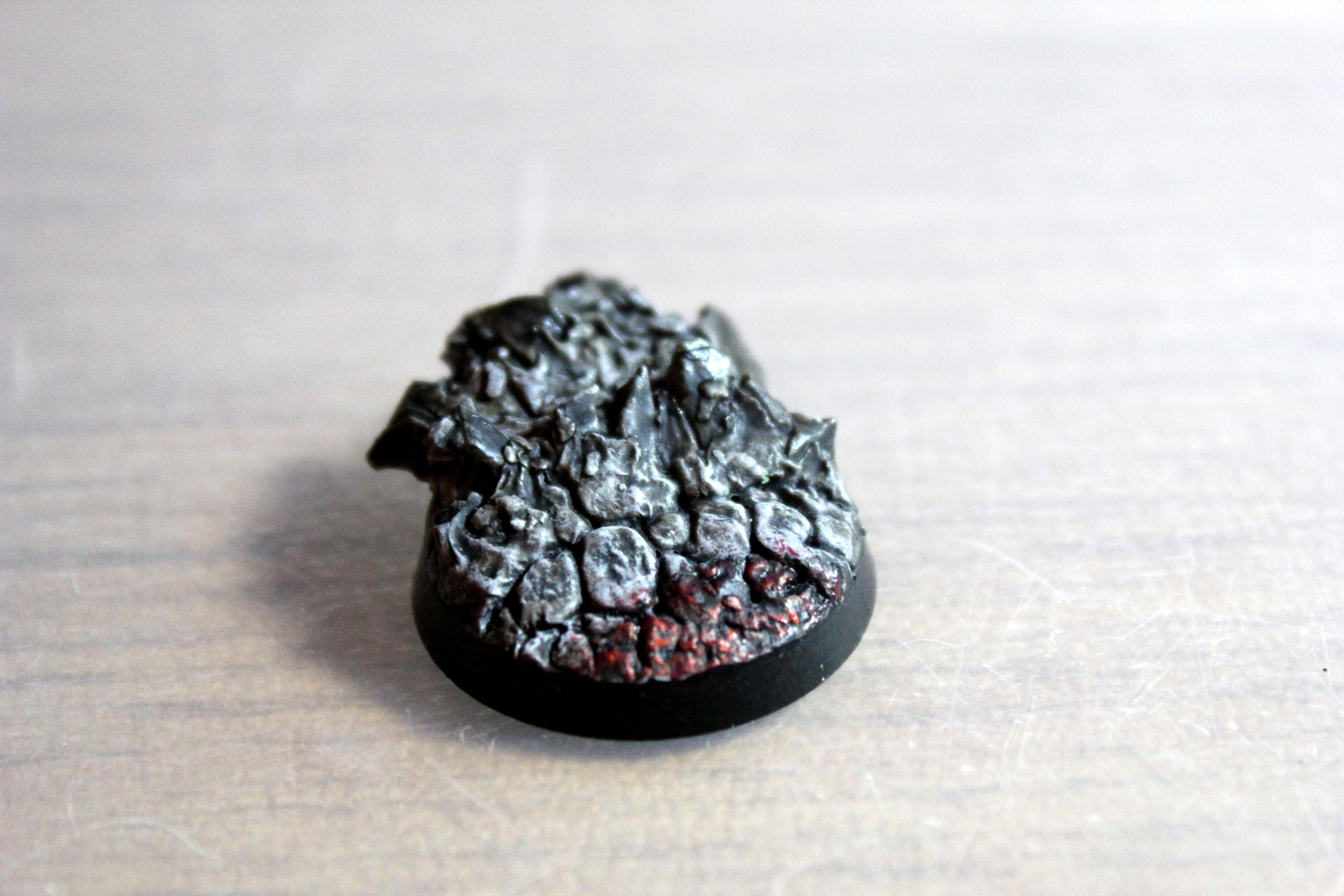 Base, Crater, Iron Hands, Space Marines, Warhammer 40,000, Work In Progress