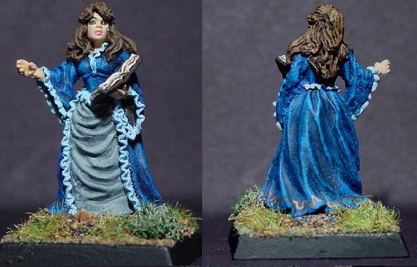 Blue Moon Miniatures, Dress, Female, Pathfinders, Pro Painted, Reaper, Reaper Miniatures, Reaper Minis, Rpg, Warhammer Fantasy