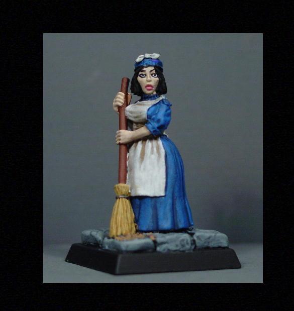 Female, Maid, Pathfinders, Pro Painted, Reaper, Reaper Miniatures, Reaper Minis, Rpg, Warhammer Fantasy