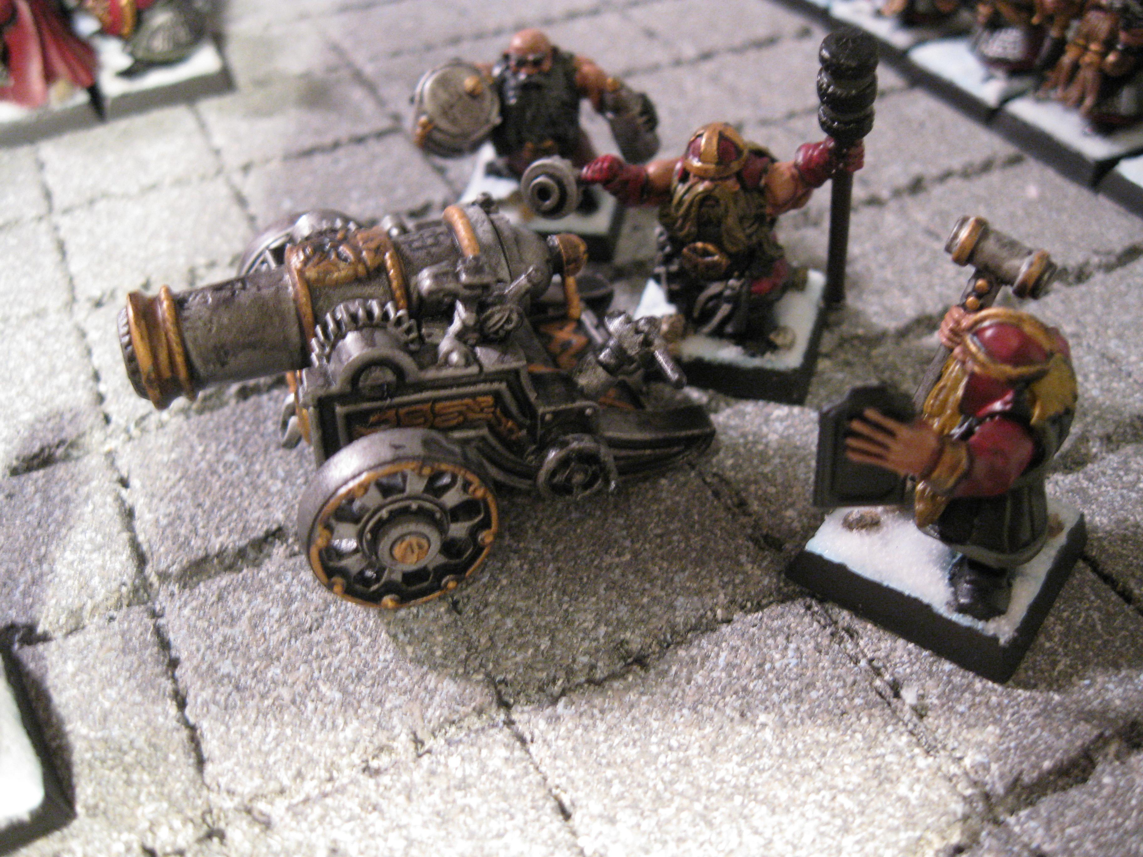 Cannon, Dwarves, Pro Painted, Rpg, Warhammer Fantasy