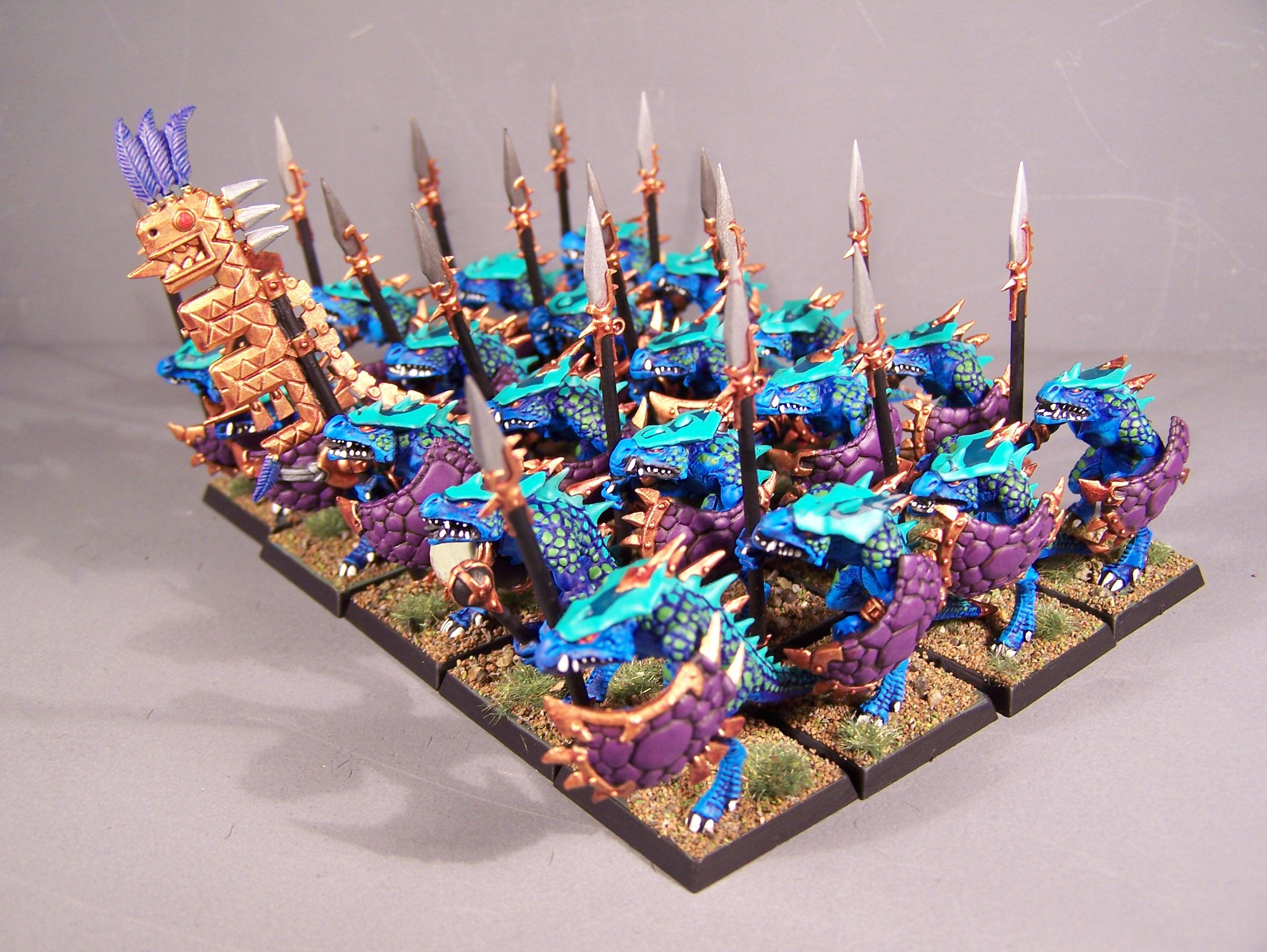 Lizzard Men, Pro Painted, Rpg, Warhammer Fantasy
